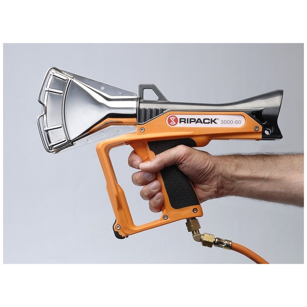 Número de imagen del producto 3: Carro portabombonas de propano para retractiladora RIPACK® 3000, amarillo anaranjado