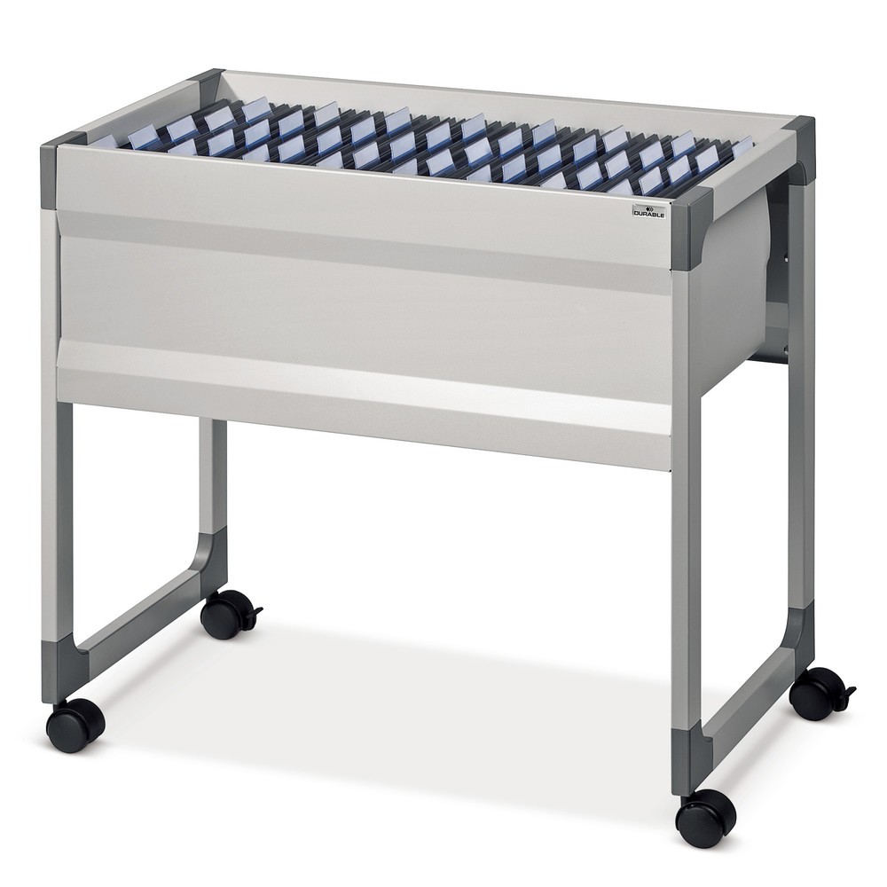 Imagen del producto: Carro portacarpetas colgantes con 1 colgador, gris