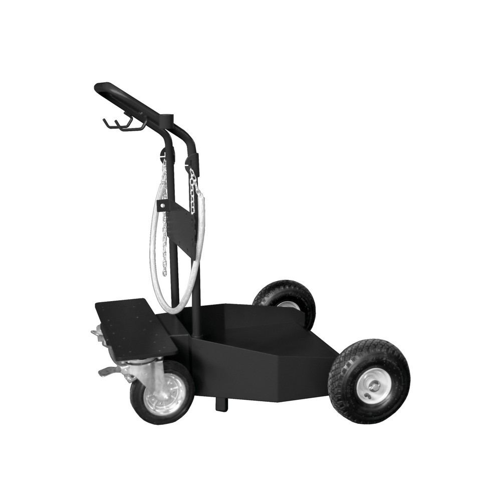 Imagen del producto: Carro Samoa-Hallbauer para recipientes de 200 l, con 2 ruedas directrices y 2 ruedas de apoyo