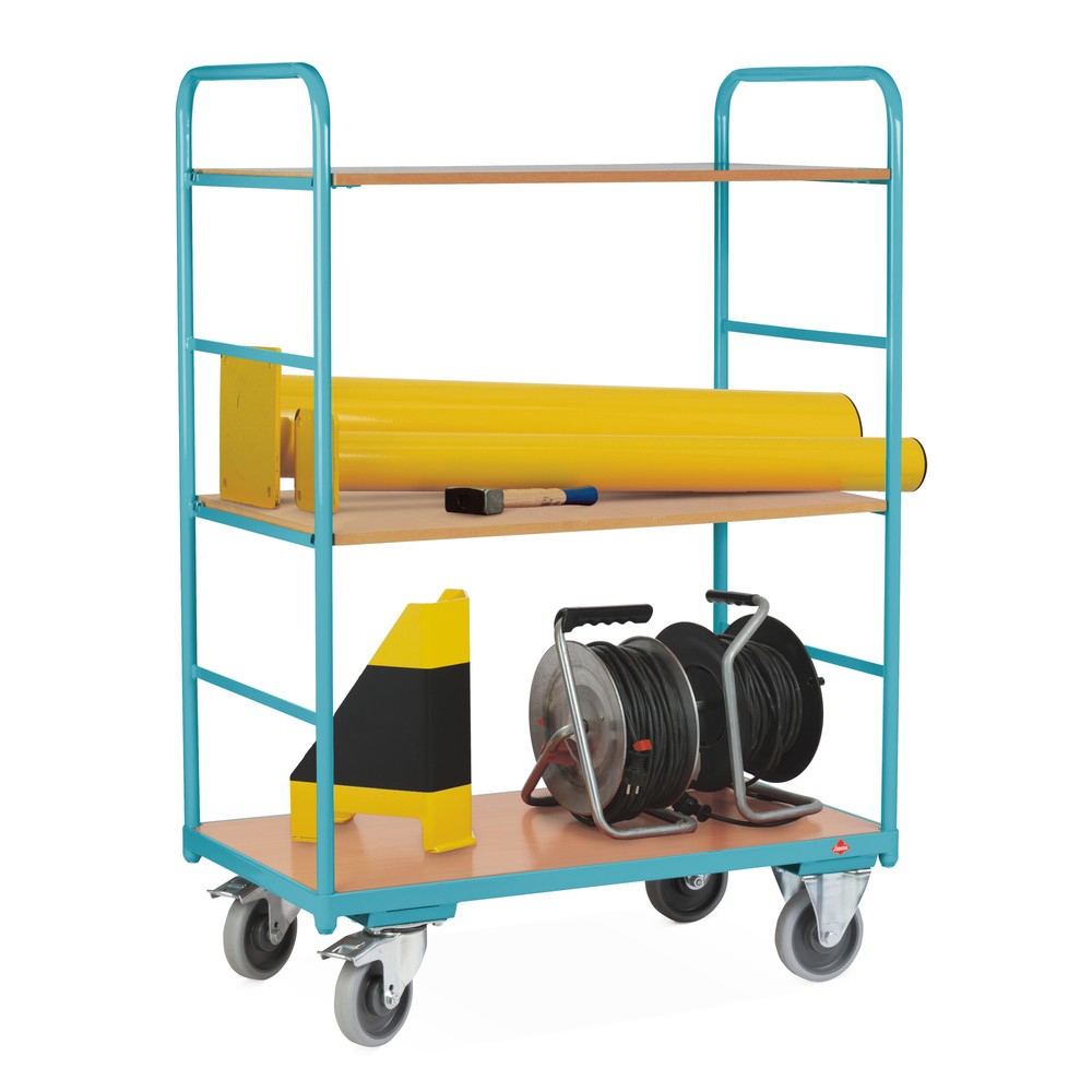 Número de imagen del producto 3: carros con estantes Ameise®, capacidad de carga 250 kg, abierto por todos los lados, 3 niveles de 1.000 x 600 mm