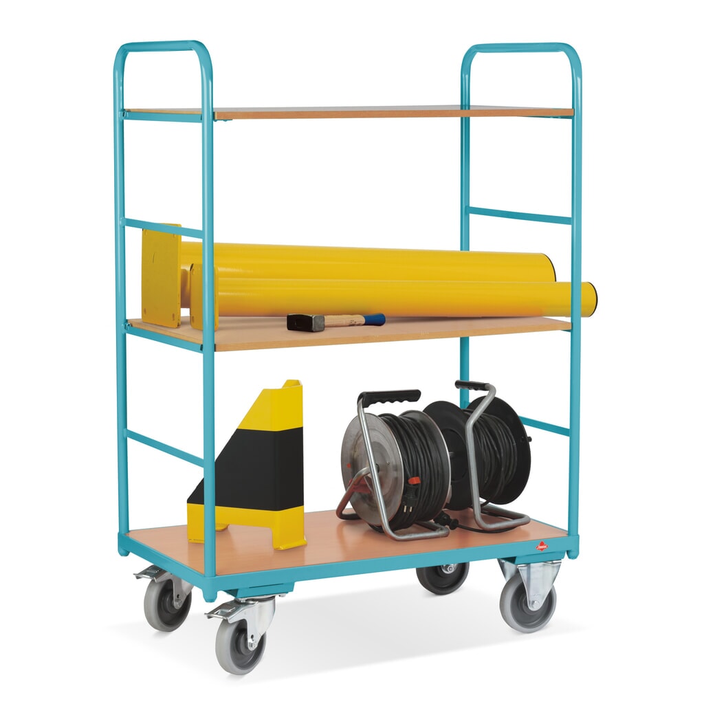 carros con estantes Ameise®, capacidad de carga 250 kg, abierto por todos los lados, 3 niveles de 1.000 x 600 mm Número de imagen del producto 3: carros con estantes Ameise®, capacidad de carga 250 kg, abierto por todos los lados, 3 niveles de 1.000 x 600 mm