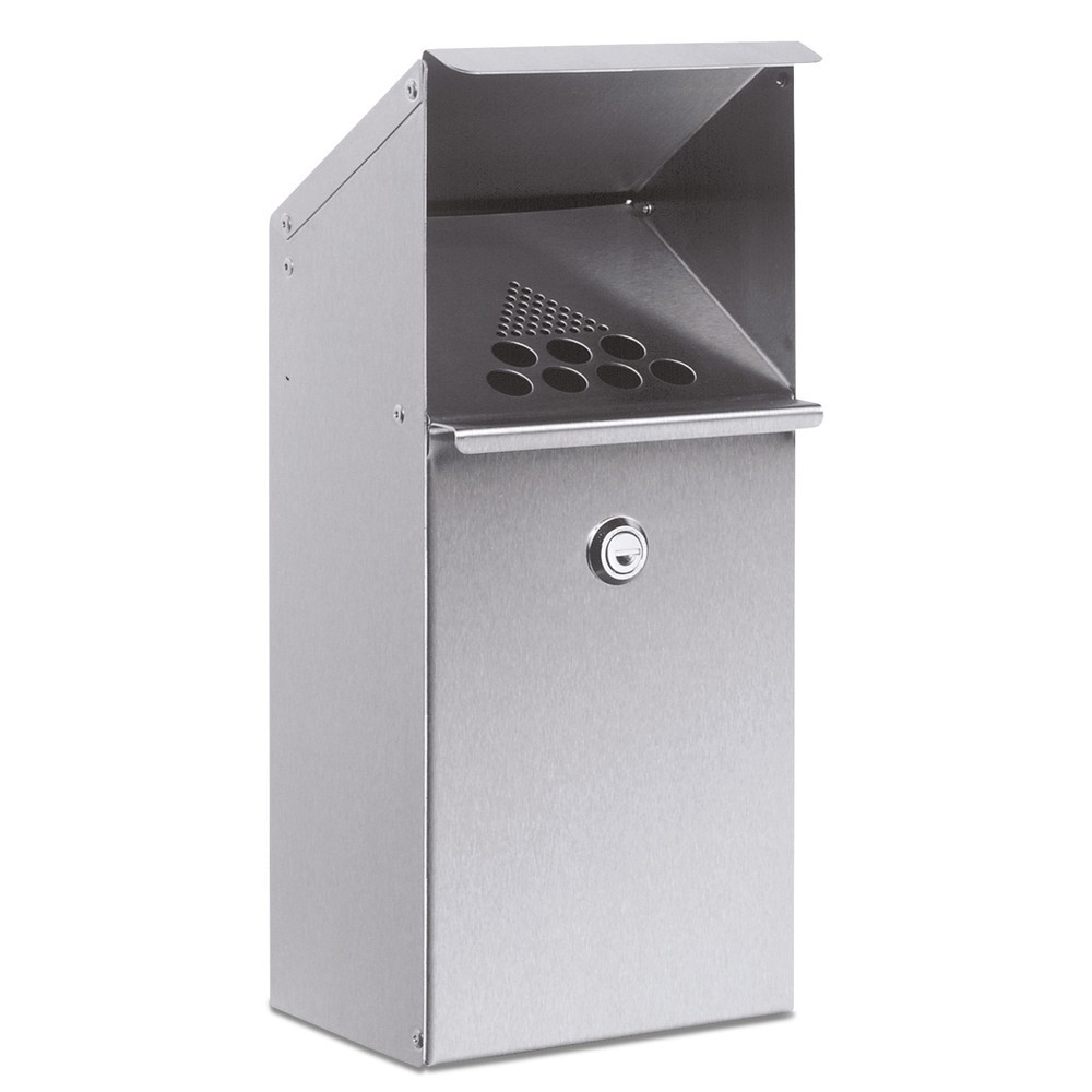Imagen del producto: Cenicero de acero inoxidable VAR®, modelo de pared con tejadillo