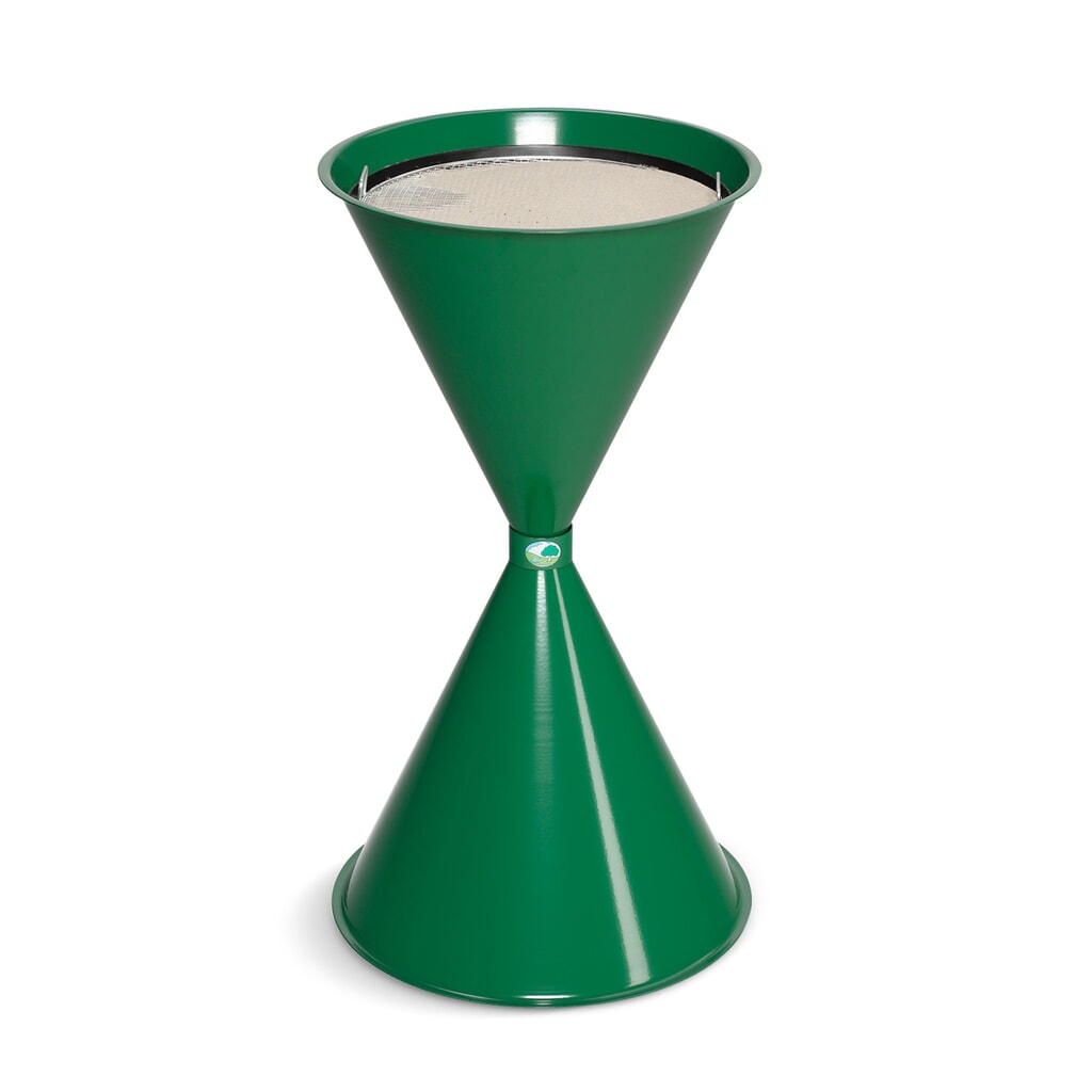 Cenicero de columna VAR® CLASSIC, acero, verde esmeralda Imagen del producto: Cenicero de columna VAR® CLASSIC, acero, verde esmeralda