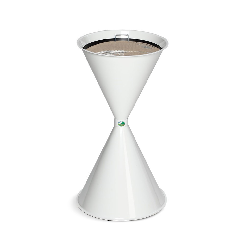 Imagen del producto: Cenicero de columna VAR® CLASSIC, acero, blanco tráfico
