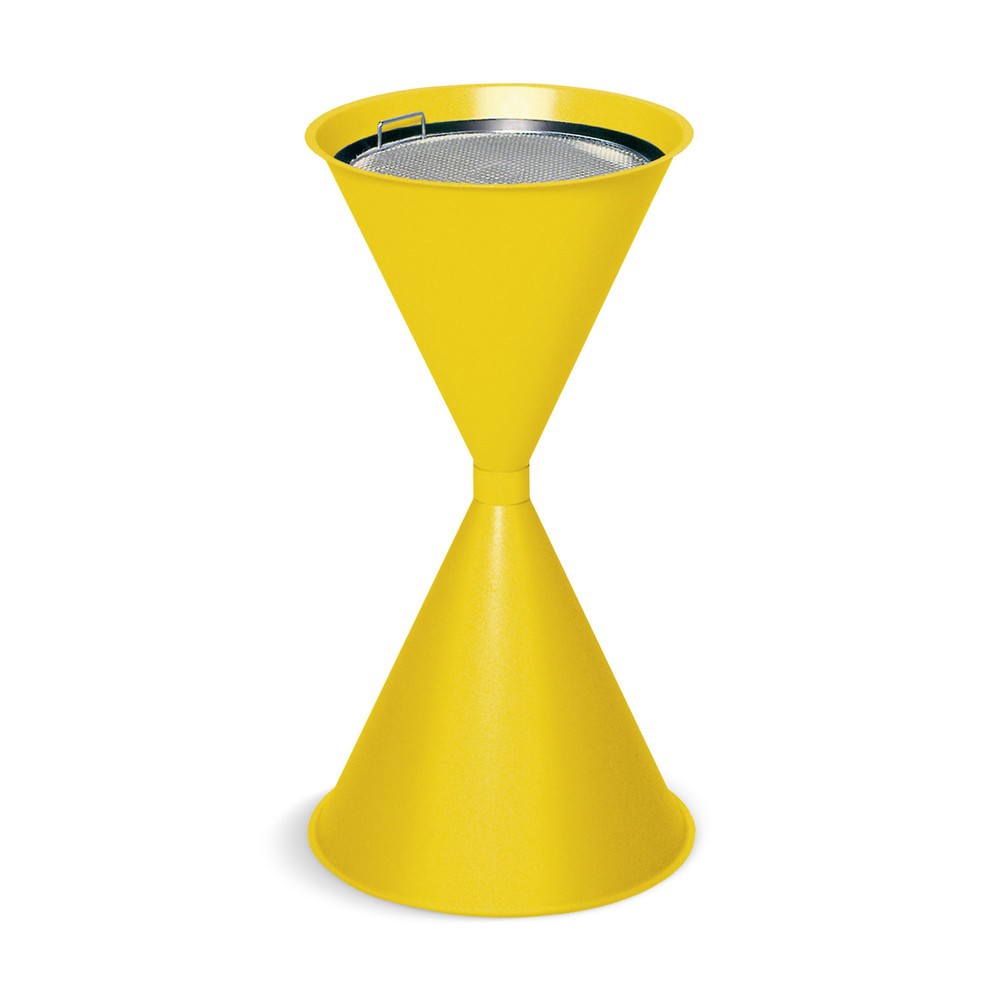 Imagen del producto: Cenicero de columna VAR® CLASSIC, acero, amarillo tráfico