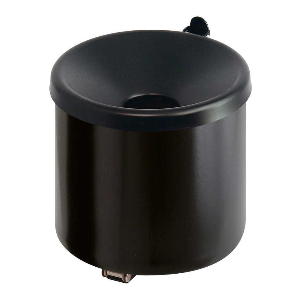 Imagen del producto: Cenicero de pared, autoextinguible, acero, negro