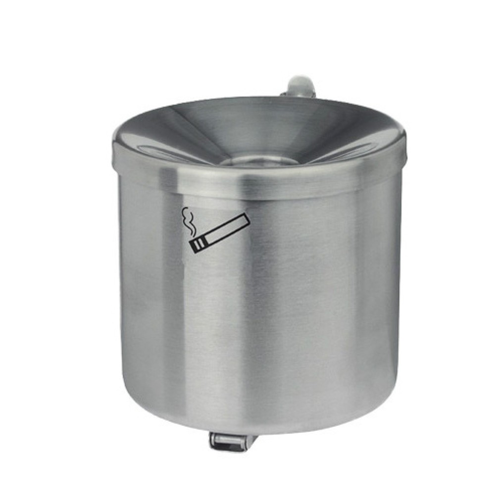 Imagen del producto: Cenicero de pared RONDO, 2,4 litros, acero inoxidable, sin tejadillo
