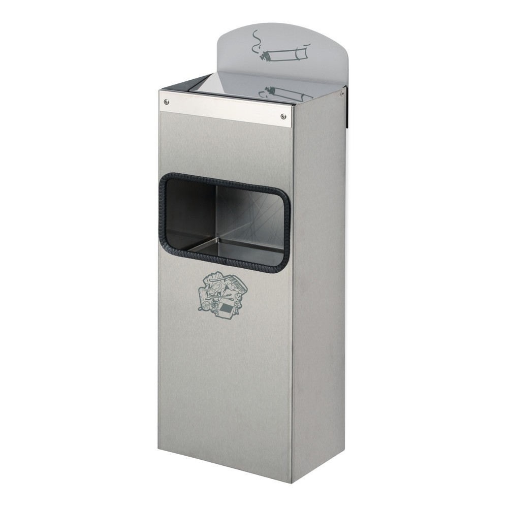 Imagen del producto: Cenicero de pared VAR®, acero inoxidable, modelo combinado