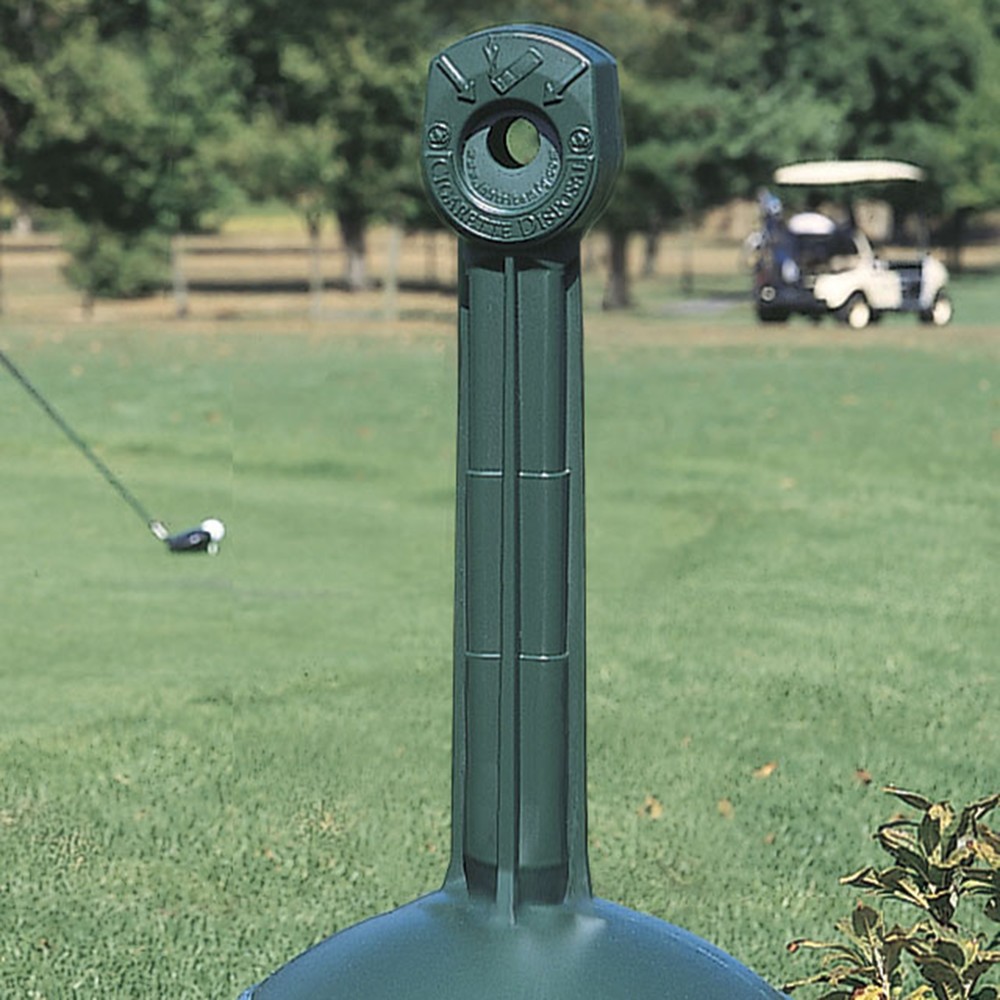 Número de imagen del producto 3: Justrite® - Cenicero autoextinguible de seguridad (15 L), color verde