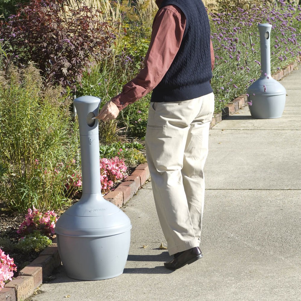 Número de imagen del producto 5: Justrite Elite™ - Cenicero de seguridad (15 L), color gris