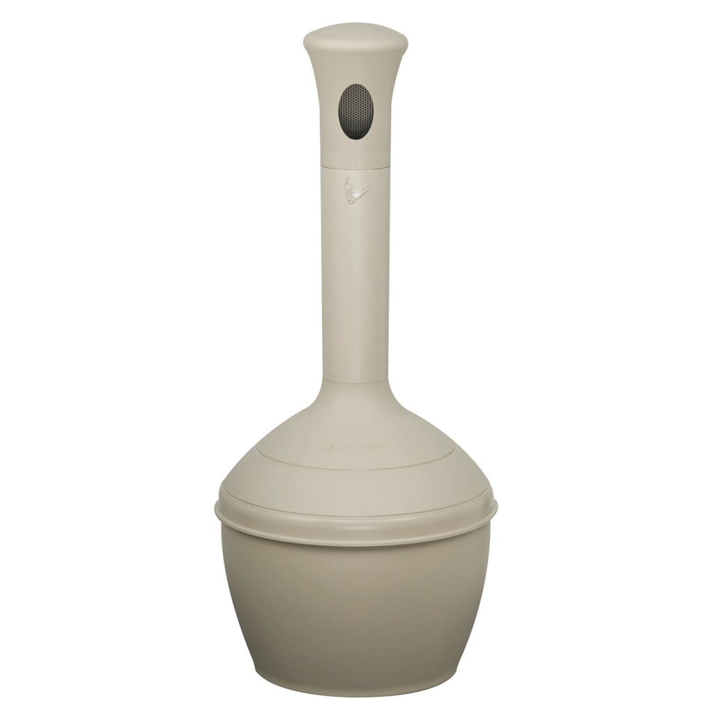 Justrite Elite™ - Cenicero de seguridad (15 L), color beige Imagen del producto: Justrite Elite™ - Cenicero de seguridad (15 L), color beige