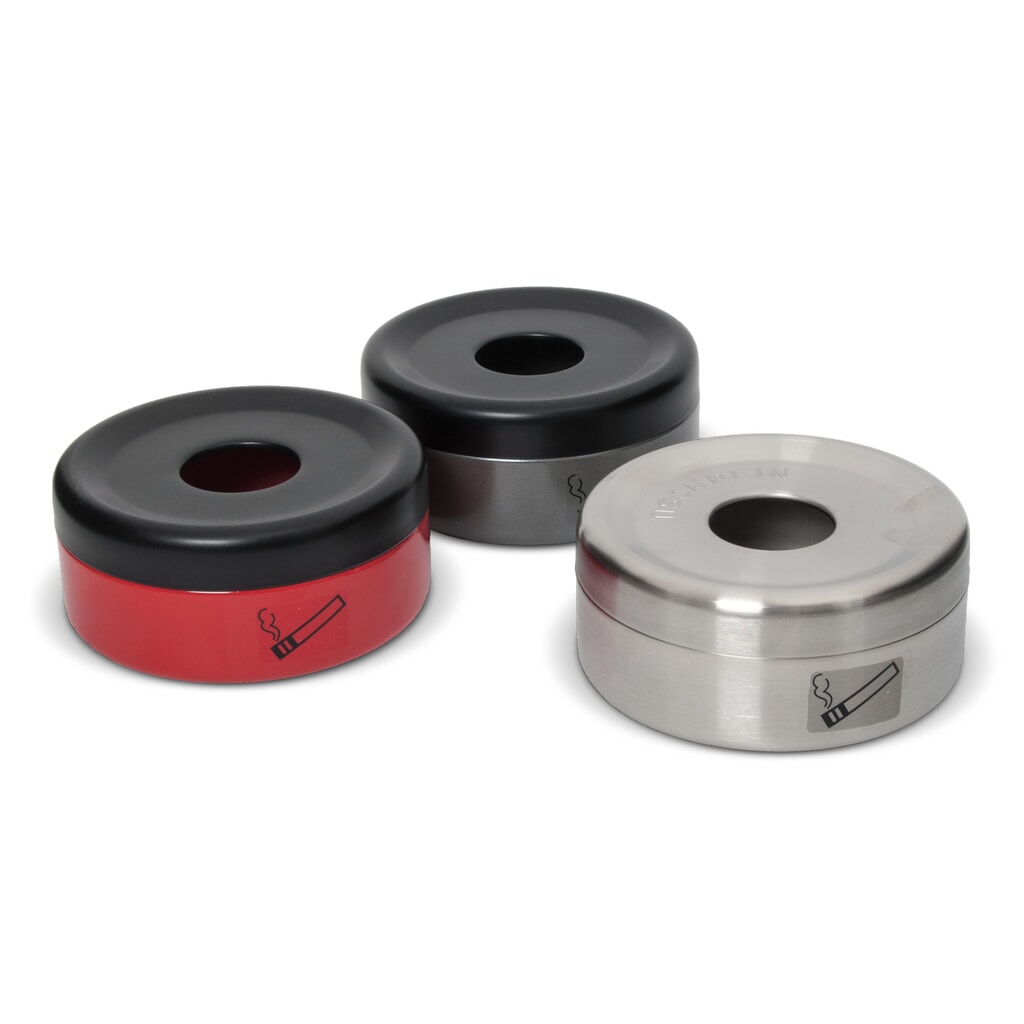 Cenicero de mesa de seguridad, capacidad de 0,2 l, rojo fuego Imagen del producto: Cenicero de mesa de seguridad, capacidad de 0,2 l, rojo fuego