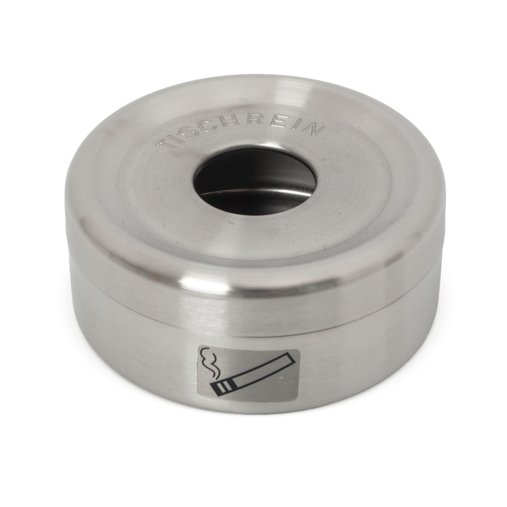 Número de imagen del producto 3: Cenicero de mesa de seguridad, capacidad de 0,2 l, plata de níquel