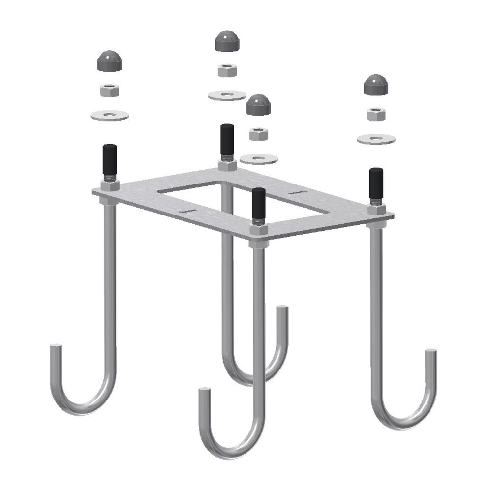 Imagen del producto: Cesta de montaje para hormigonado en hormigón para acordonado de elevación Premium, soporte principal