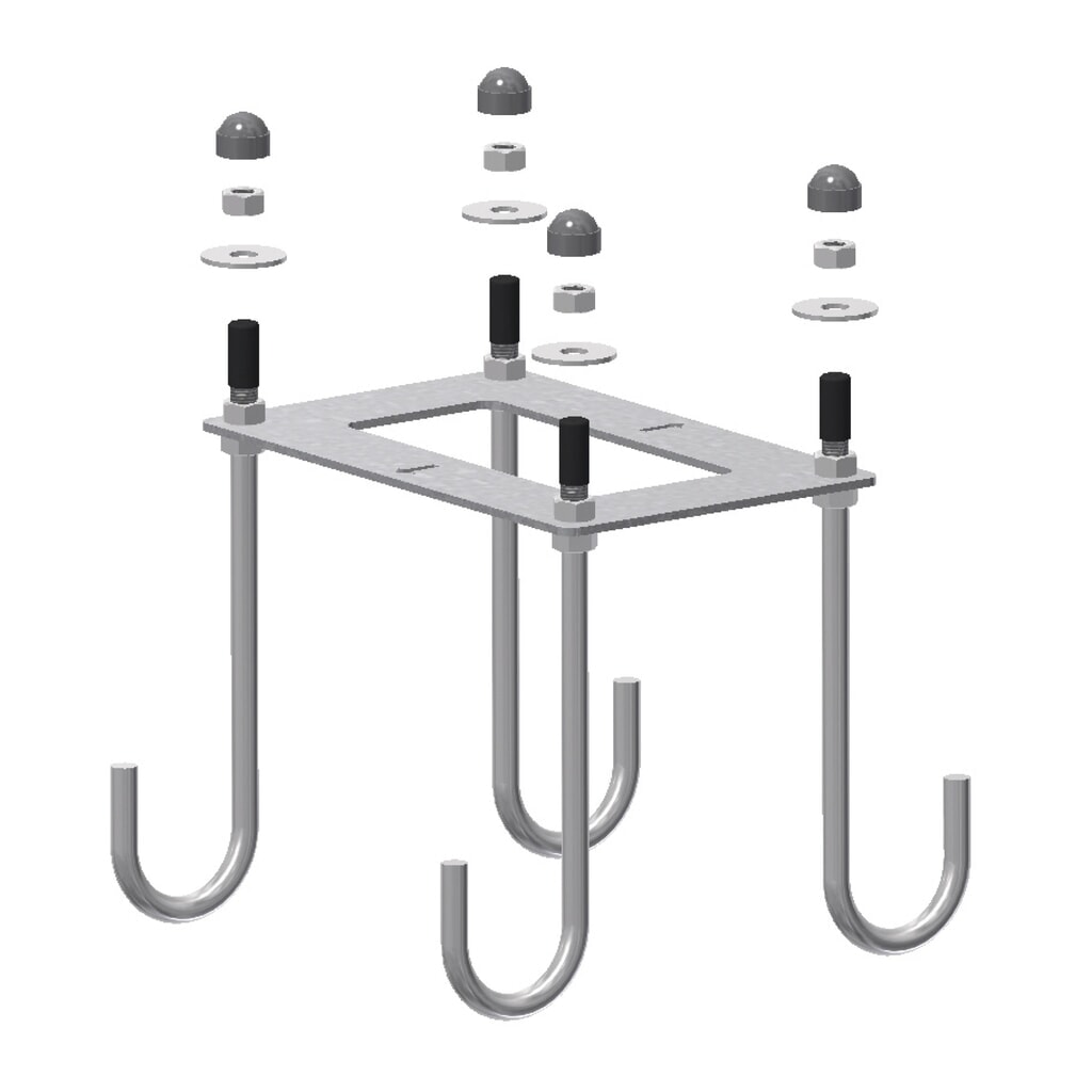 Imagen del producto: Cesta de montaje para hormigonado en hormigón para acordonado de elevación Premium, soporte principal