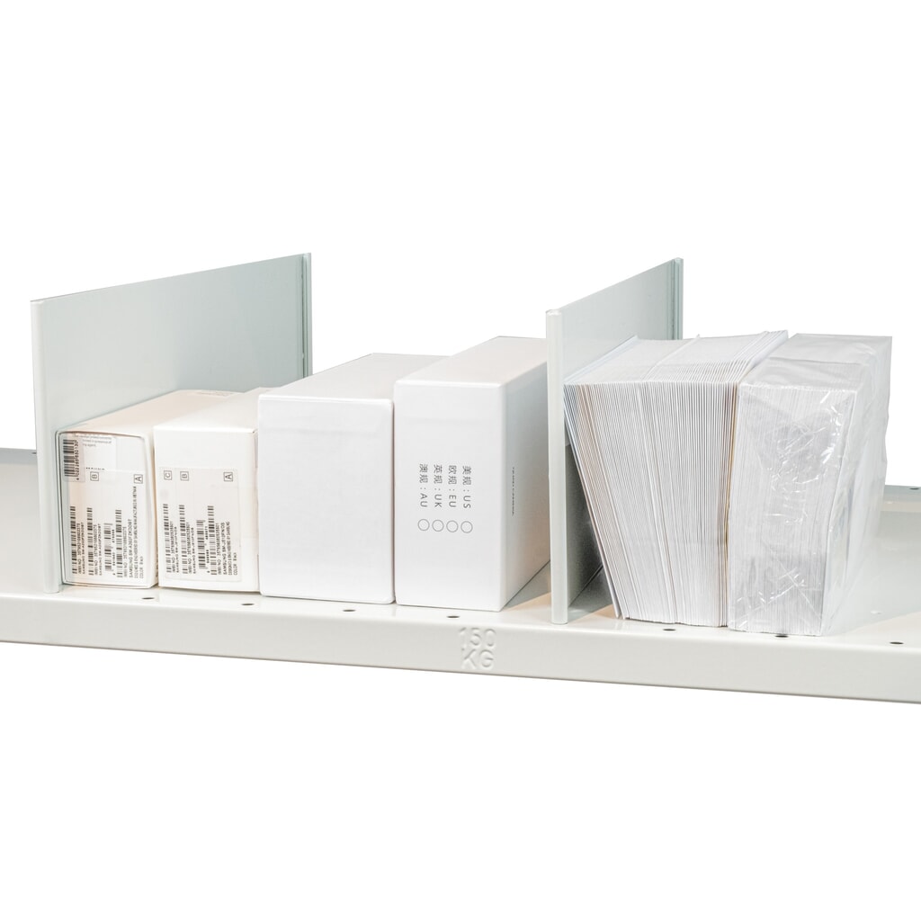 Número de imagen del producto 2: Chapa intermedia para estantería de cargas pequeñas SCHULTE, para balda MULTIplus150, H x F 140 x 600 mm