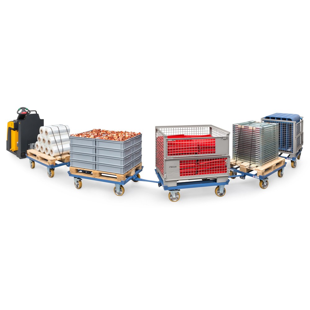 Número de imagen del producto 5: Chasis de palé fetra®, con acoplamiento y barra de tracción, capacidad de carga 1.000 kg