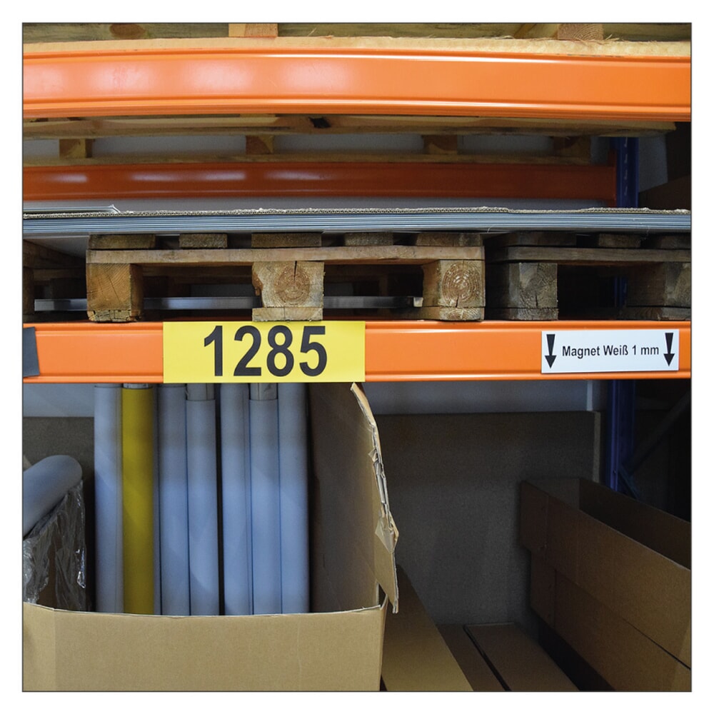 Número de imagen del producto 7: Cinta magnética para etiquetas, rollo, ancho 30 mm, amarillo