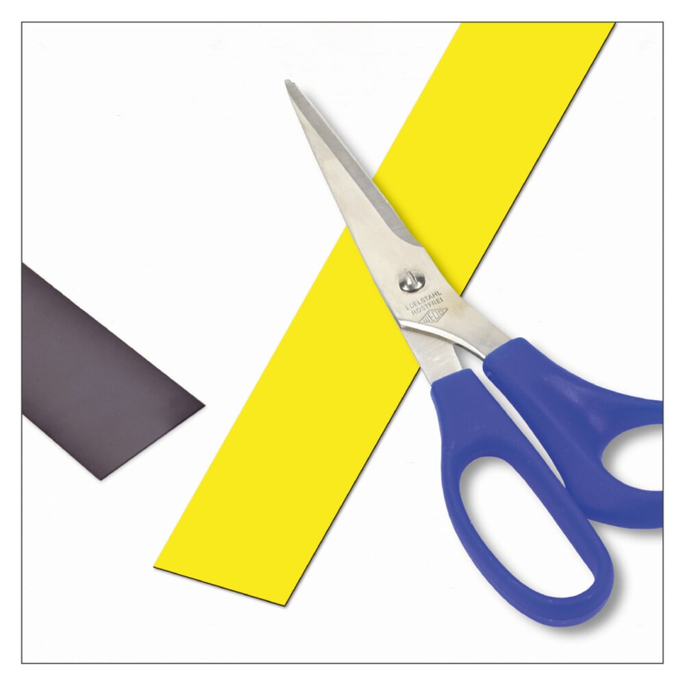 Número de imagen del producto 1: Cinta magnética para etiquetas, rollo, ancho 30 mm, amarillo