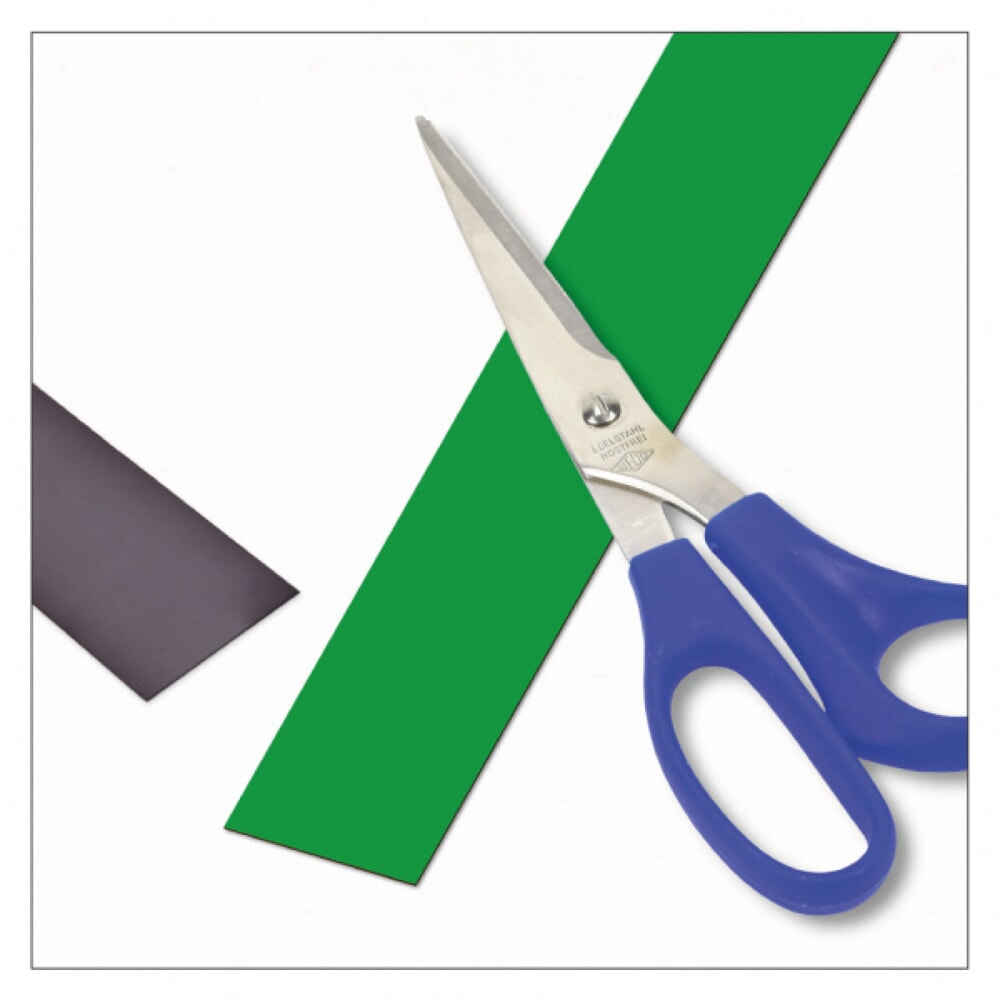 Número de imagen del producto 1: Cinta de etiquetado magnética, rollo, altura 30 mm, color verde