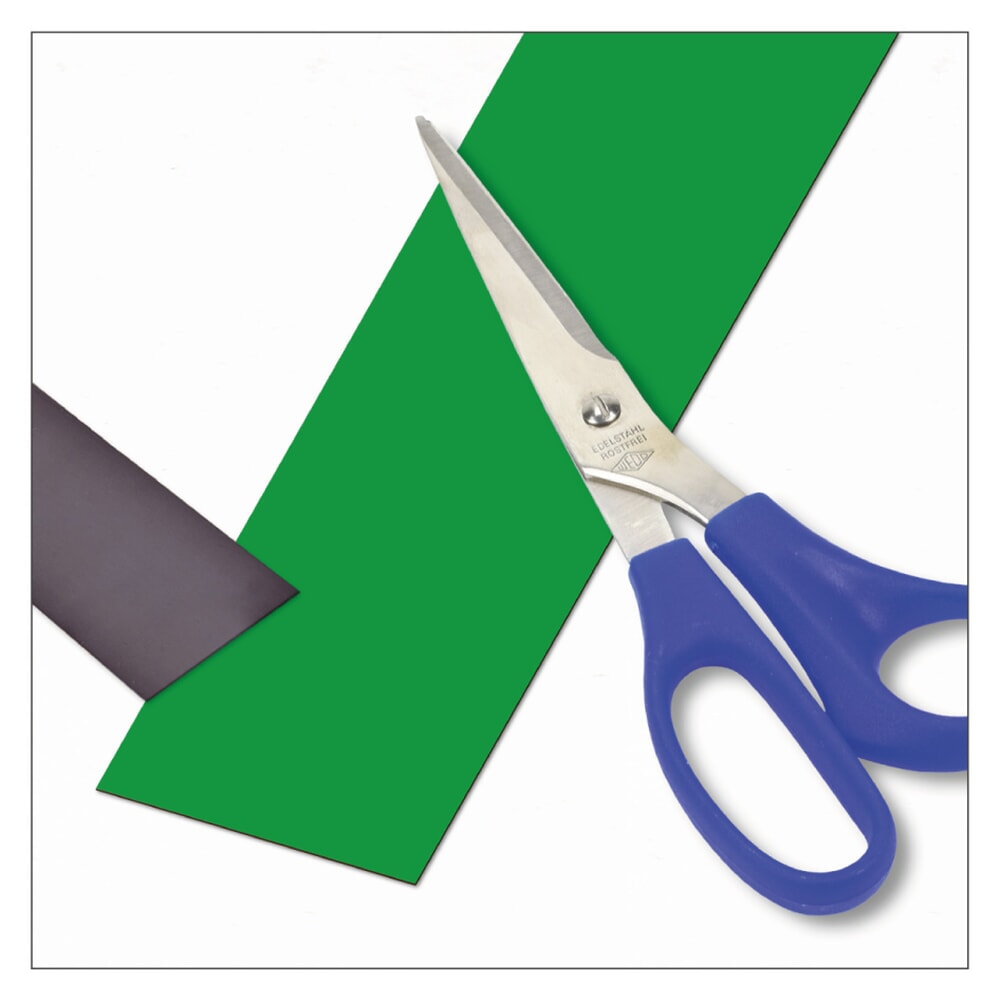 Número de imagen del producto 1: Cinta de etiquetado magnética, rollo, altura 50 mm, color verde