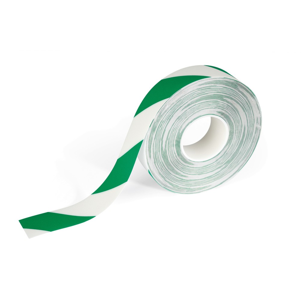 Número de imagen del producto 1: cinta de señalización del suelo DURALINE® 50/07 DURALINE, verde/blanco