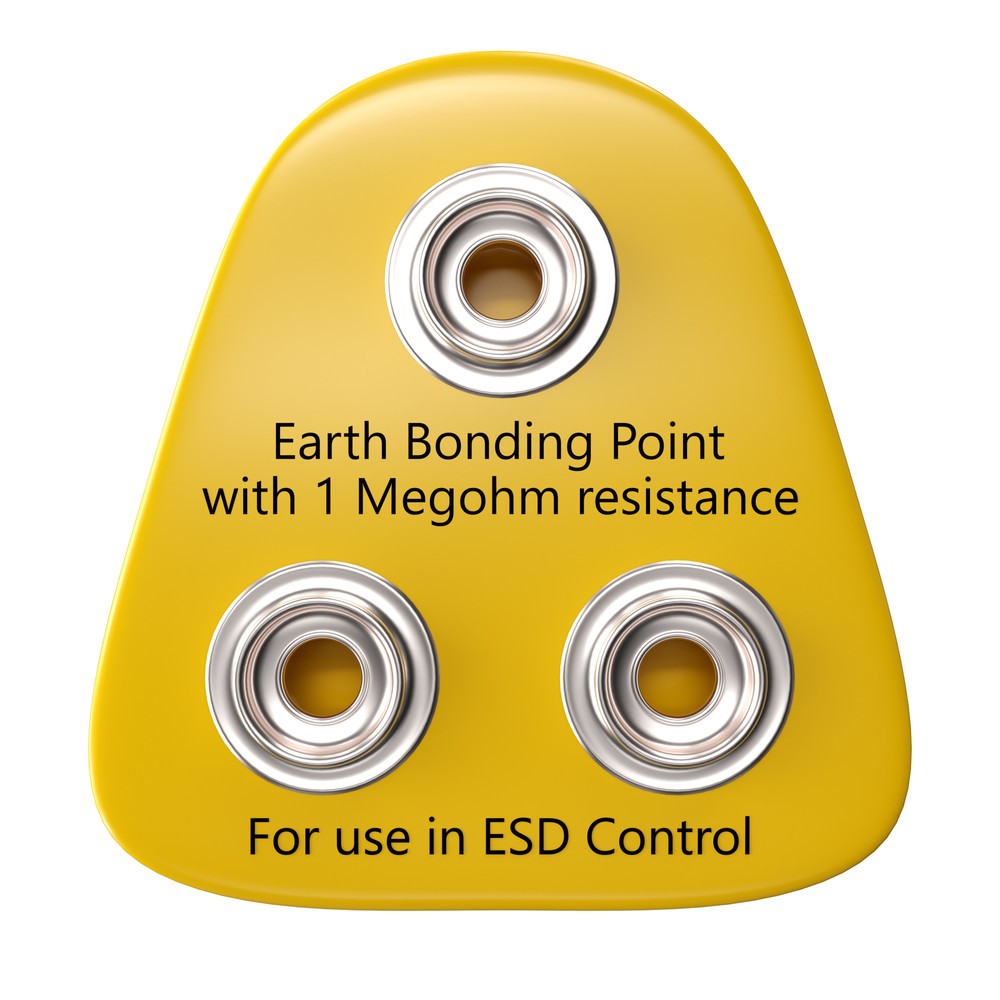Número de imagen del producto 2: Clavija de toma de tierra ESD para alfombrillas de trabajo NoTrax Anti-Stat POP™/High Tech POP™