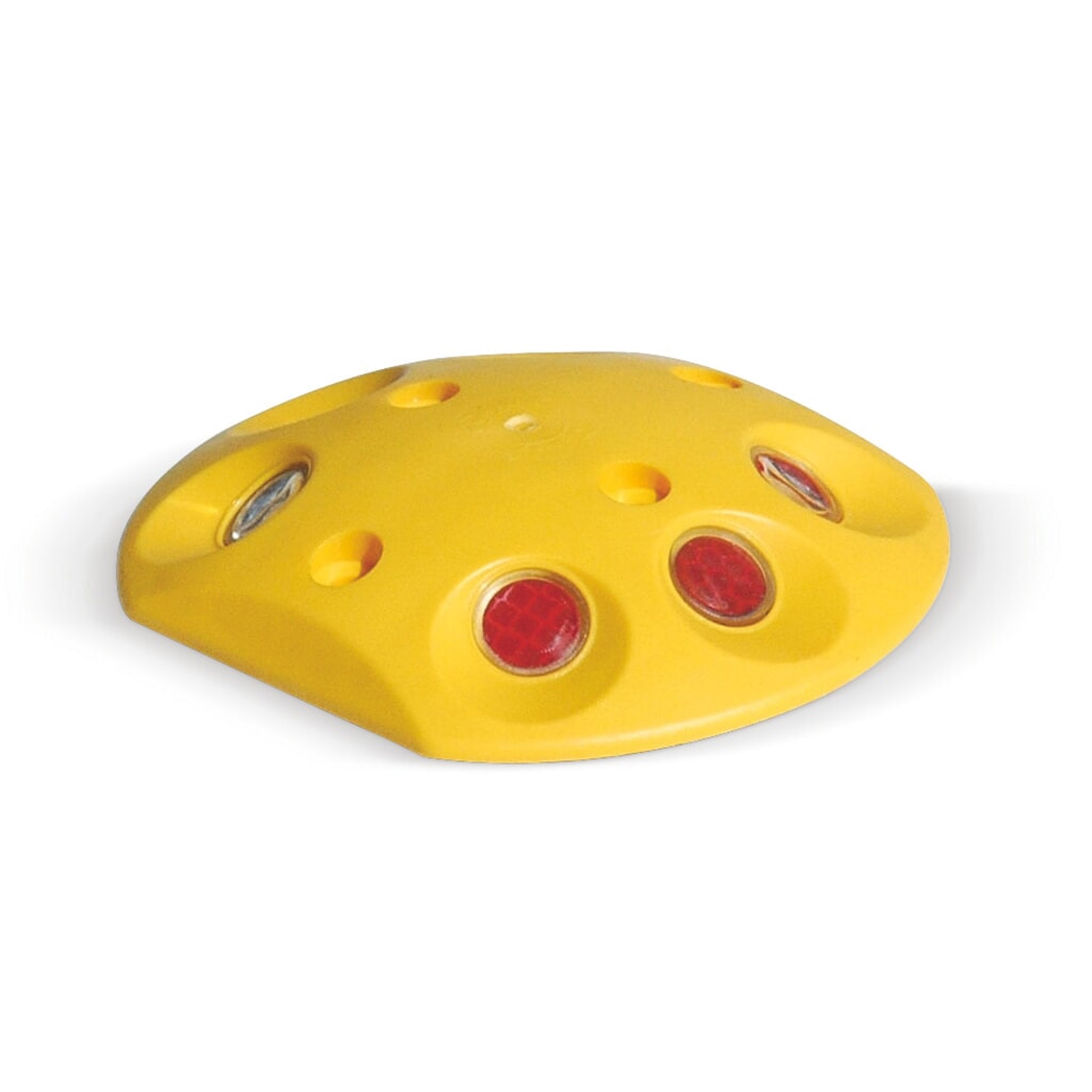 Imagen del producto: Clavo baliza con reflectores, redondo, Al x An x F 25 x 140 x 120 mm, amarillo