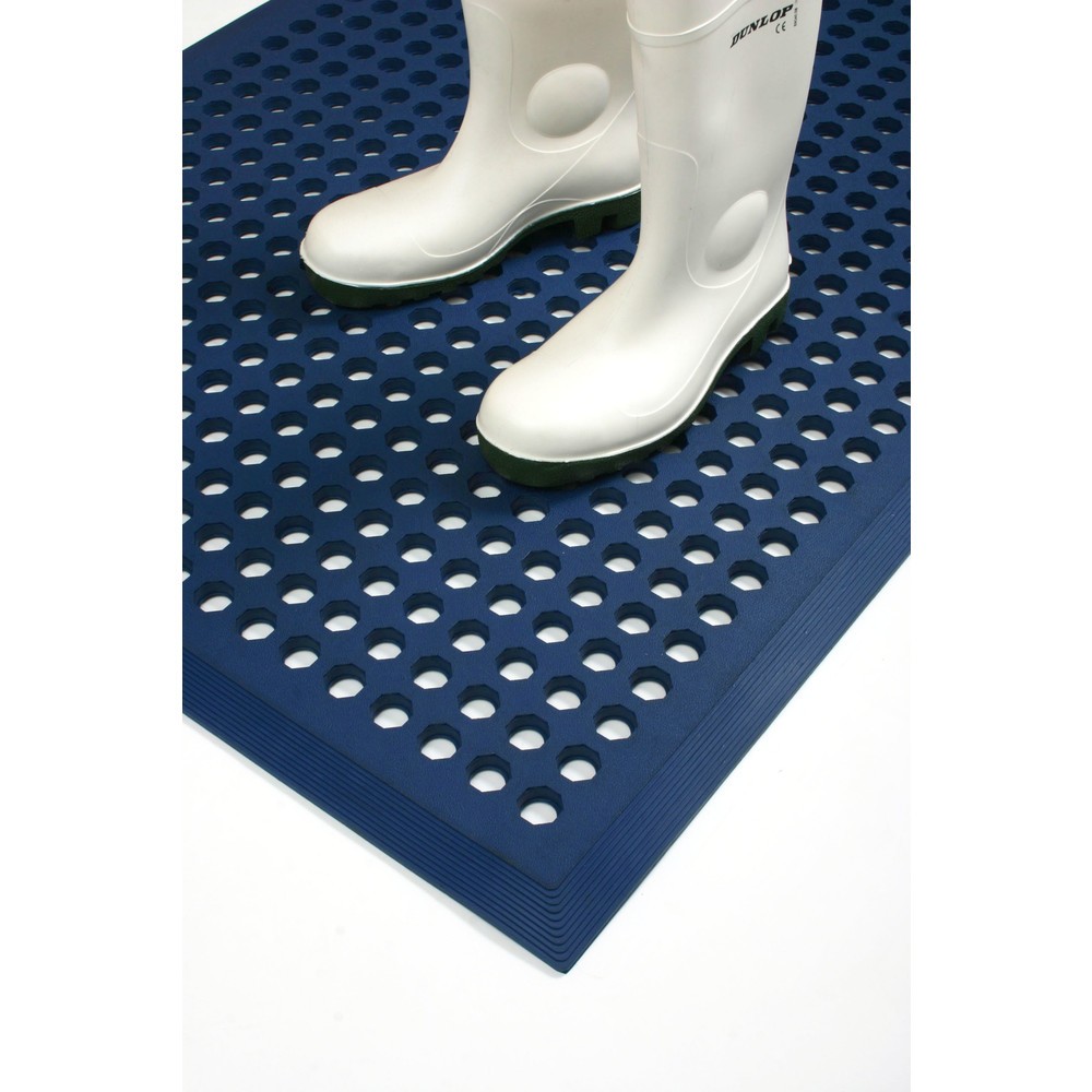 Número de imagen del producto 4: COBA Alfombrilla antideslizante Worksafe, A x Fo 900 x 1.500 mm, azul