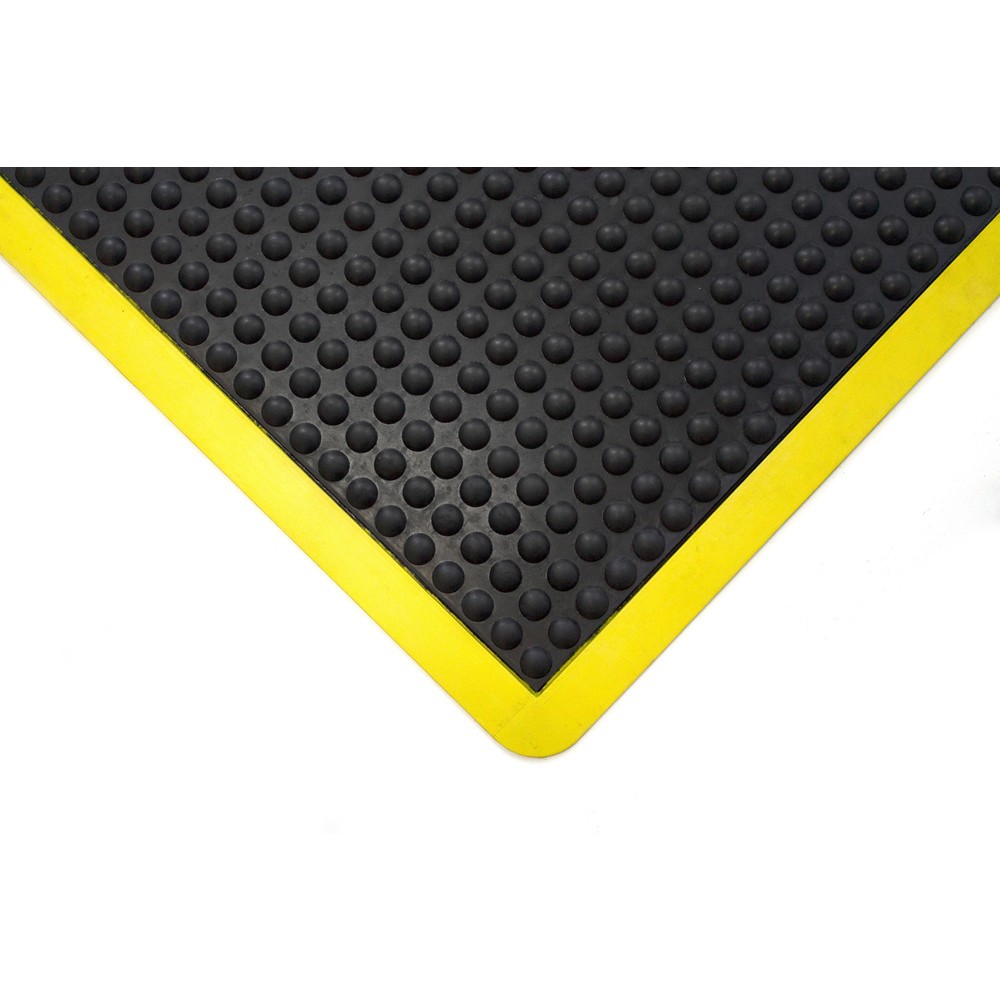 Número de imagen del producto 2: COBA Alfombrilla antifatiga Bubblemat Safety, An x Fo 600 x 900 mm, negra/amarilla