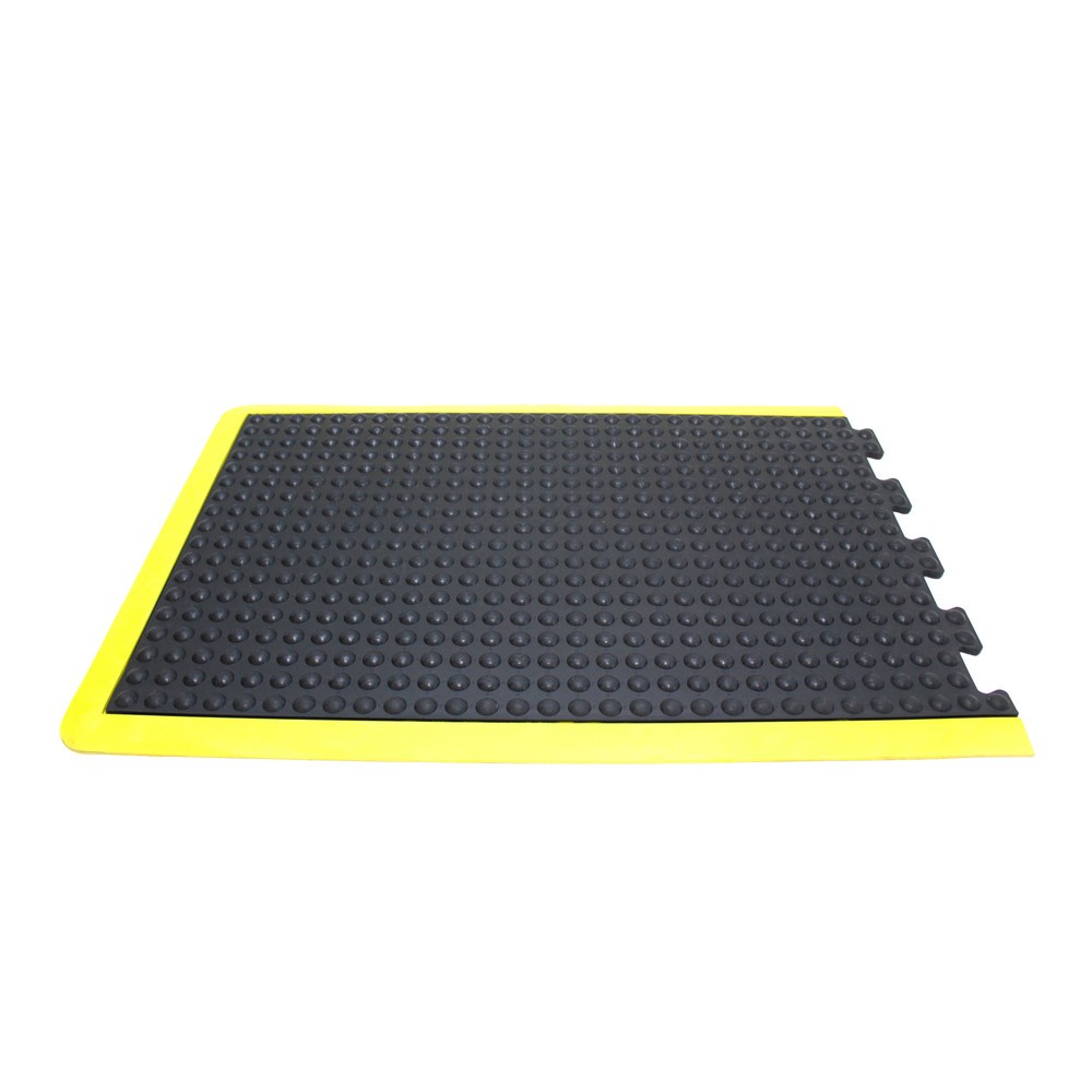 Imagen del producto: COBA Alfombrilla antifatiga Bubblemat Safety, extremo, An x Fo 900 x 1.200 mm, negra/amarilla