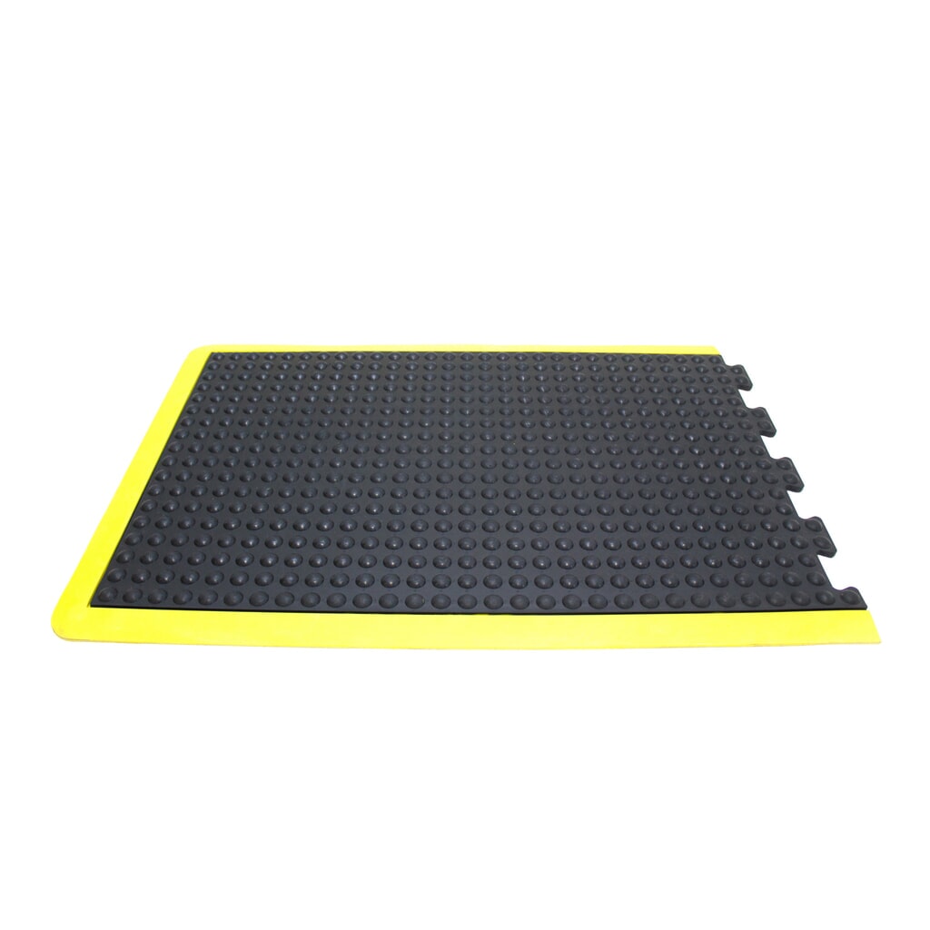 Imagen del producto: COBA Alfombrilla antifatiga Bubblemat Safety, extremo, An x Fo 600 x 900 mm, negra/amarilla