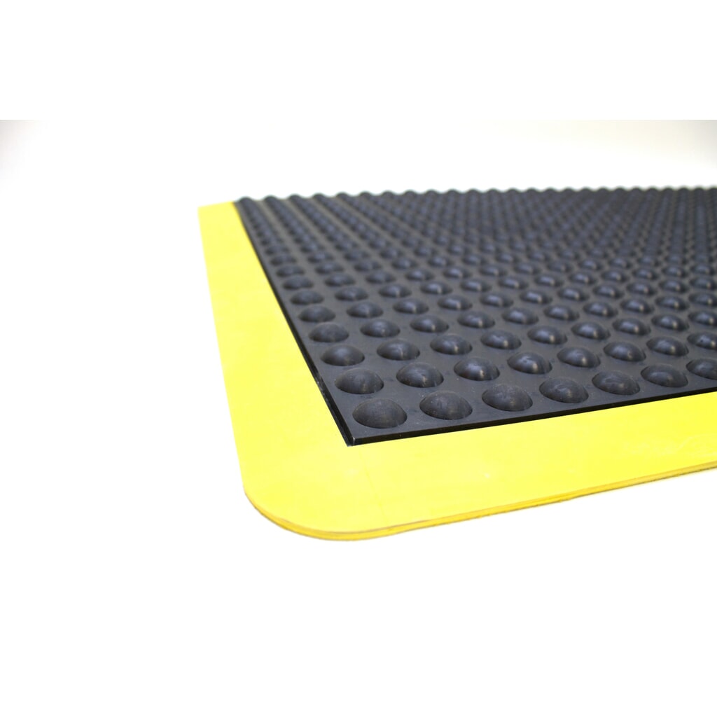 COBA Alfombrilla antifatiga Bubblemat Safety, extremo, An x Fo 900 x 1.200 mm, negra/amarilla Número de imagen del producto 2: COBA Alfombrilla antifatiga Bubblemat Safety, extremo, An x Fo 900 x 1.200 mm, negra/amarilla