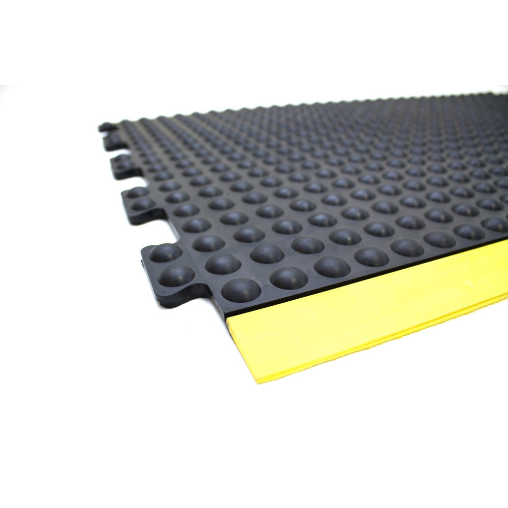 Número de imagen del producto 2: COBA Alfombrilla antifatiga Bubblemat Safety, pieza intermedia, An x Fo 900 x 1.200 mm, negra/amarilla