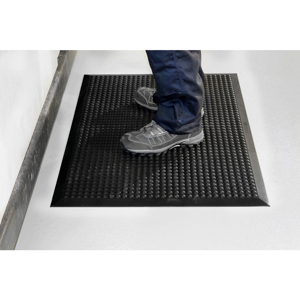Número de imagen del producto 3: COBA Alfombrilla antifatiga COBAelite® Bubble, An x Fo 600 x 900 mm, negra
