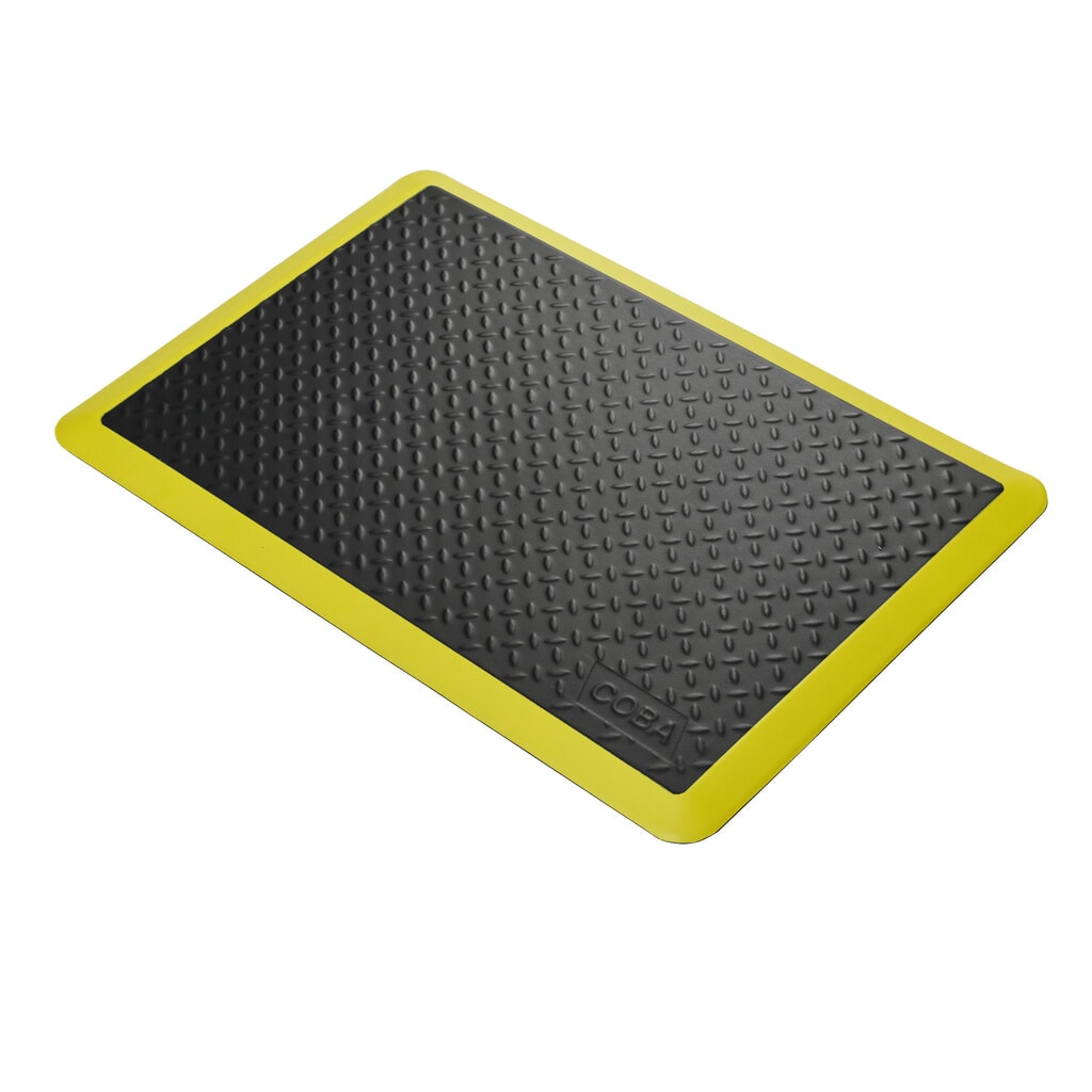 Número de imagen del producto 1: COBA Alfombrilla antifatiga COBAelite® Diamond, An x Fo 600 x 900 mm, negra