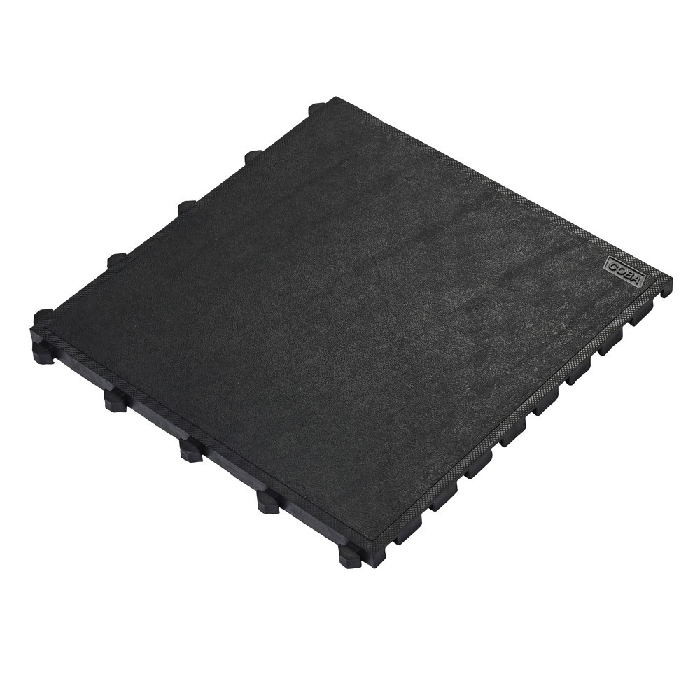 Imagen del producto: COBA Alfombrilla antifatiga Lock Premium, cerrada, An x Fo 500 x 500 mm, negra