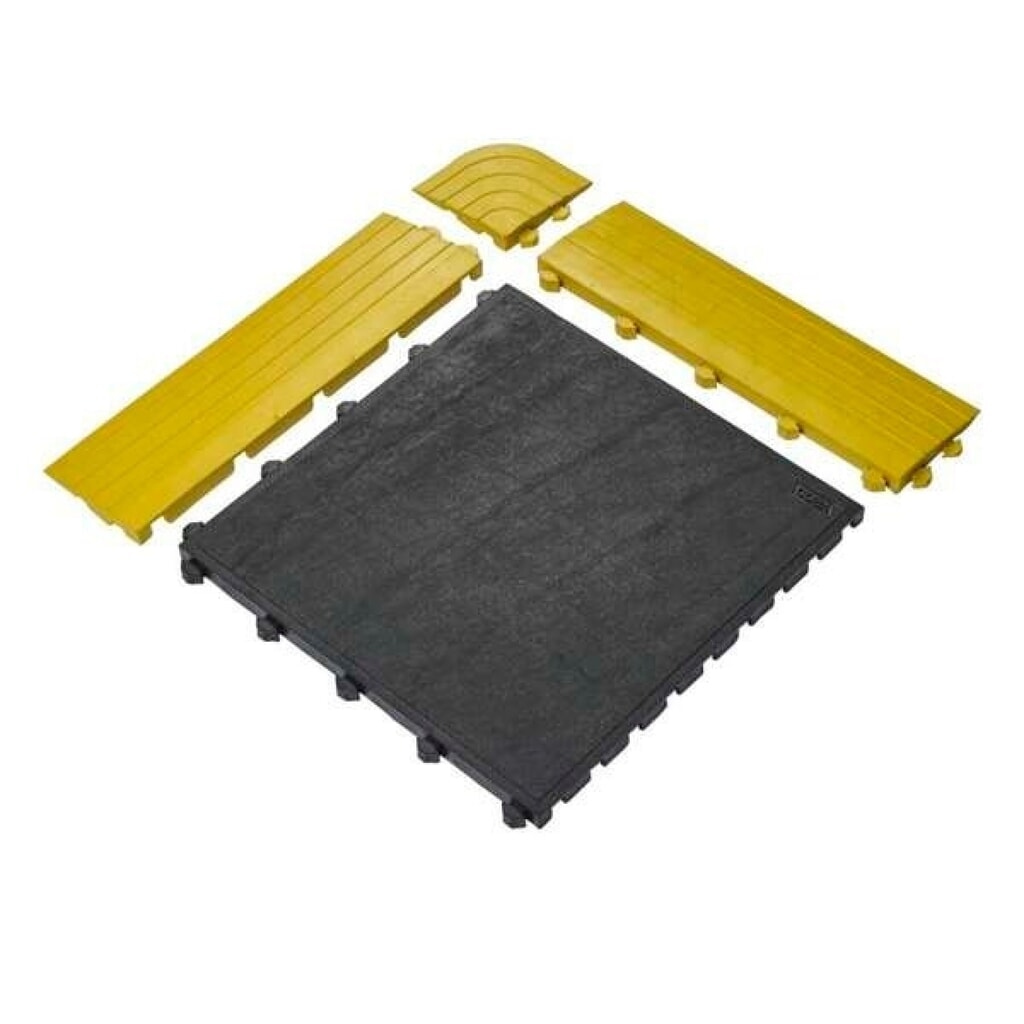 COBA Alfombrilla antifatiga Fatigue Lock Premium, pieza de bordillo, hembra, amarilla Imagen del producto: COBA Alfombrilla antifatiga Fatigue Lock Premium, pieza de bordillo, hembra, amarilla