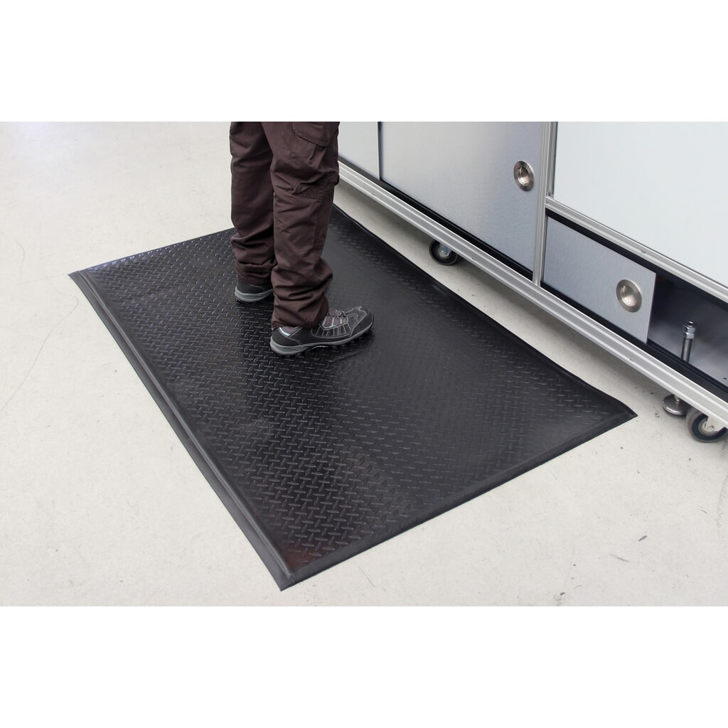COBA Alfombrilla antifatiga Orthomat® Comfort Plus, An x Fo 600 x 900 mm, negra Número de imagen del producto 4: COBA Alfombrilla antifatiga Orthomat® Comfort Plus, An x Fo 600 x 900 mm, negra