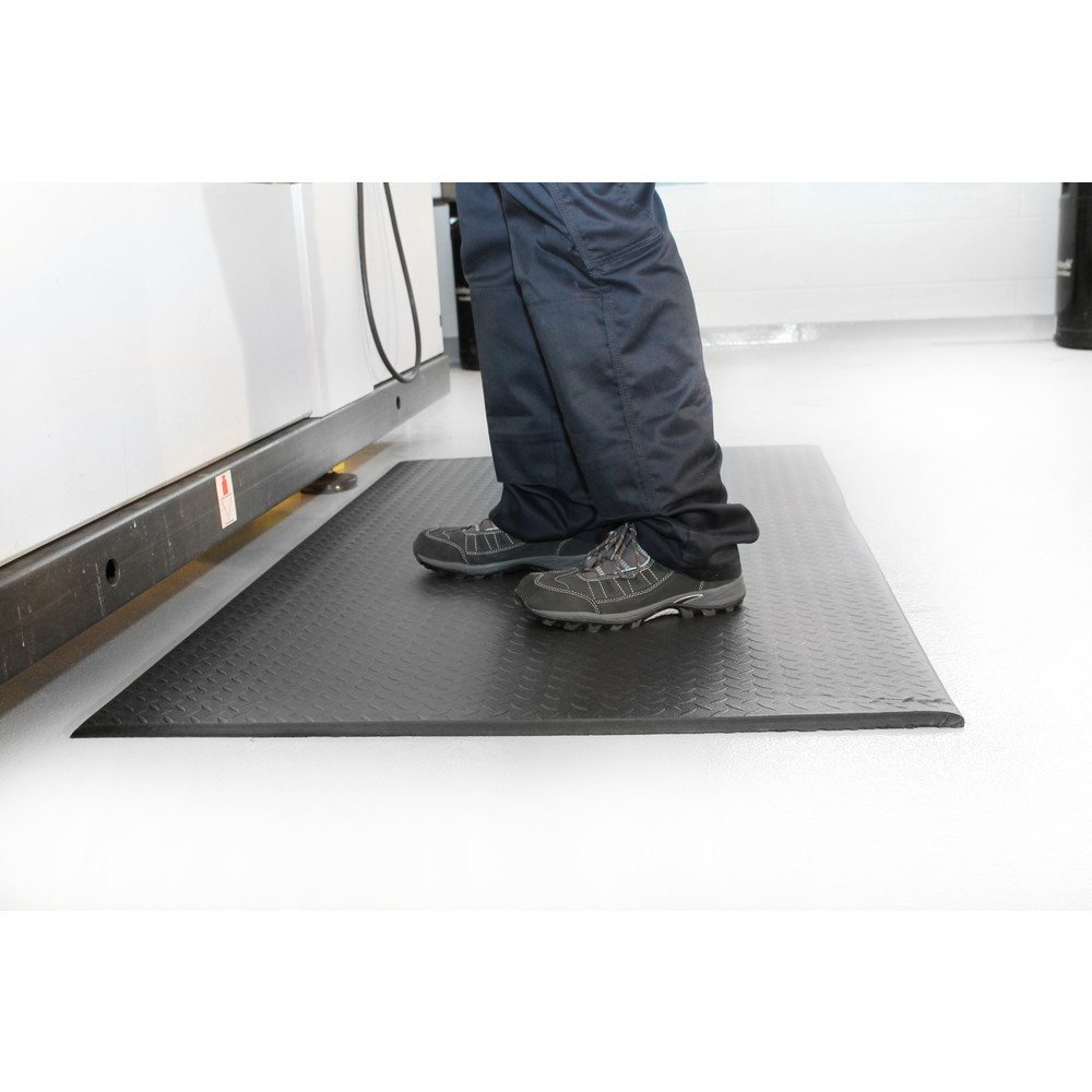 Número de imagen del producto 4: COBA Alfombrilla antifatiga Orthomat® Diamond, An x Fo 900 x m lineal mm, negra