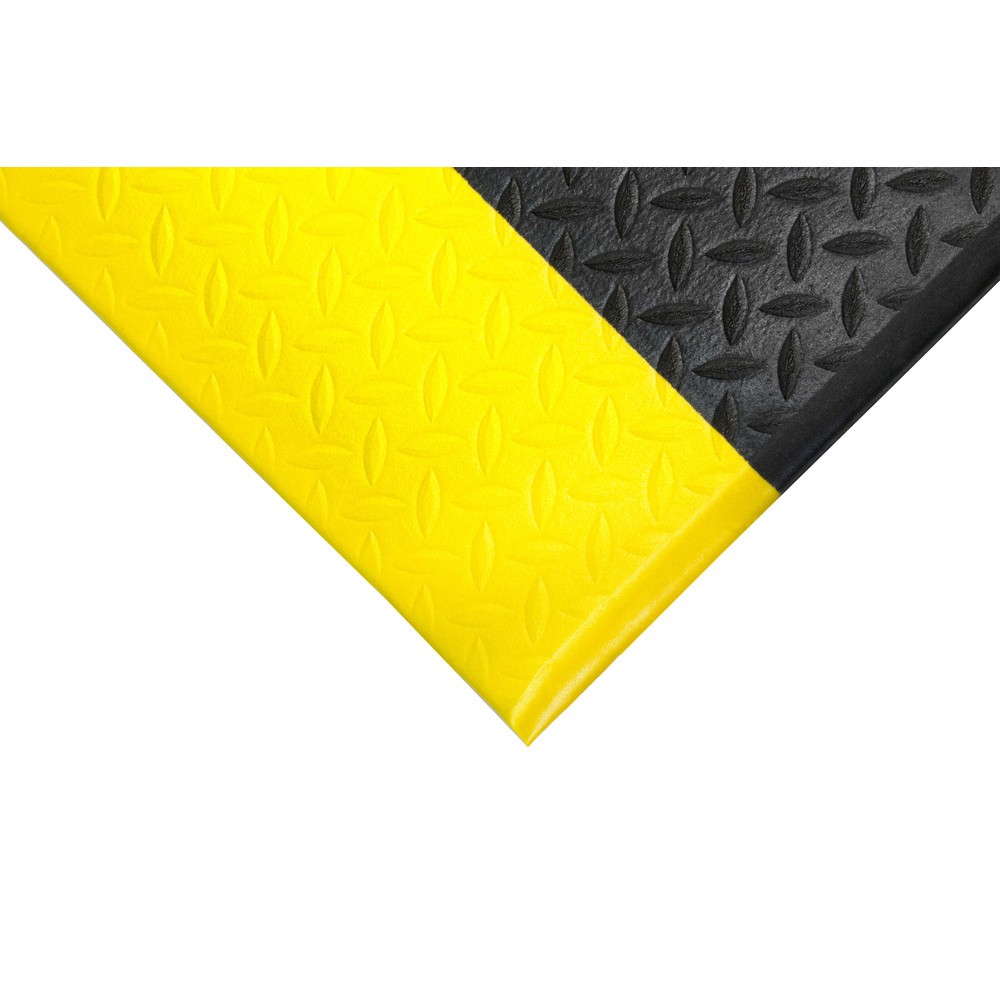Número de imagen del producto 3: COBA Alfombrilla antifatiga Orthomat® Diamond, An x Fo 900 x m lineal mm, negra/amarilla