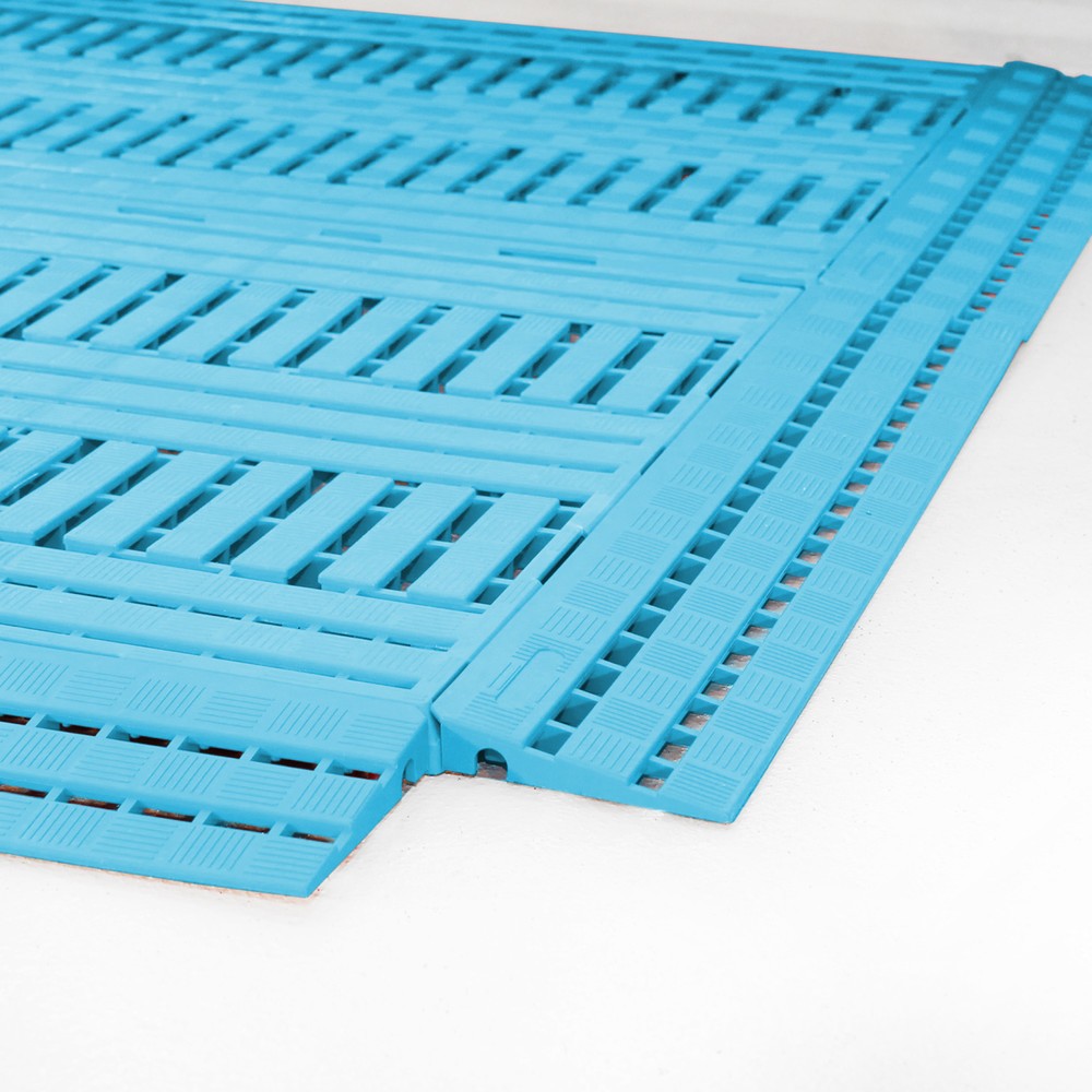 Imagen del producto: COBA Alfombra de sobremesa PE, 600 x 1200 mm de ancho x 1200 mm, azul