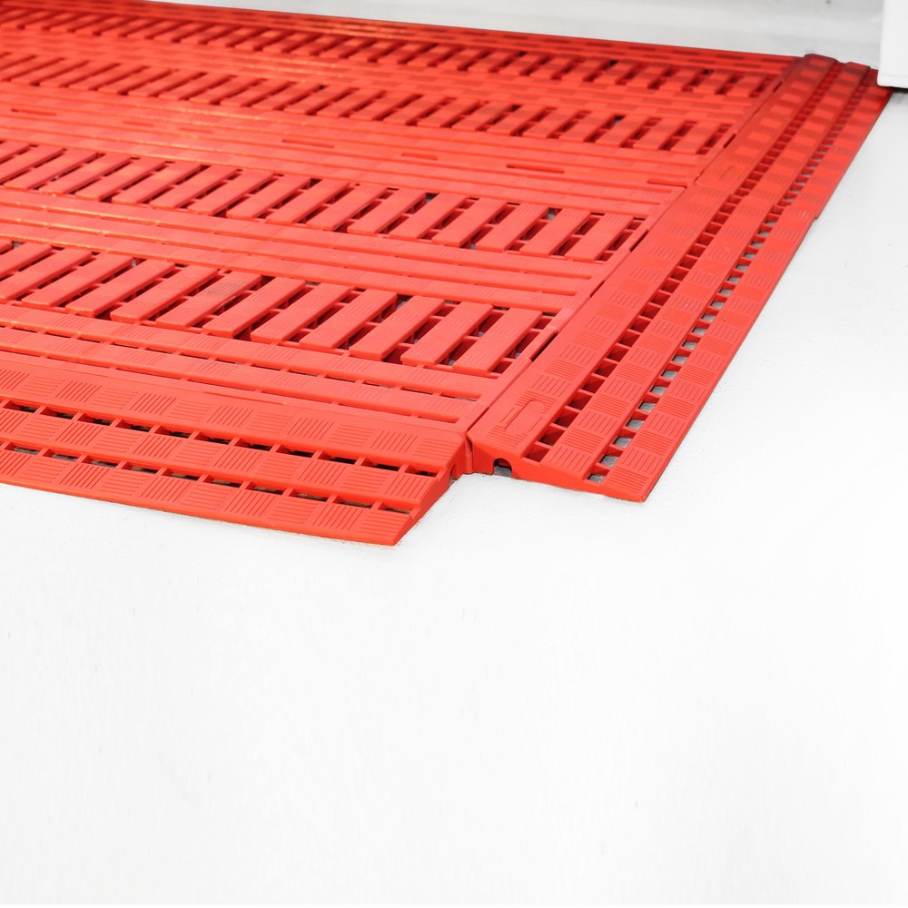 Número de imagen del producto 2: COBA Alfombra de sobremesa PE, 600 x 1200 mm de ancho x 1200 mm, naranja