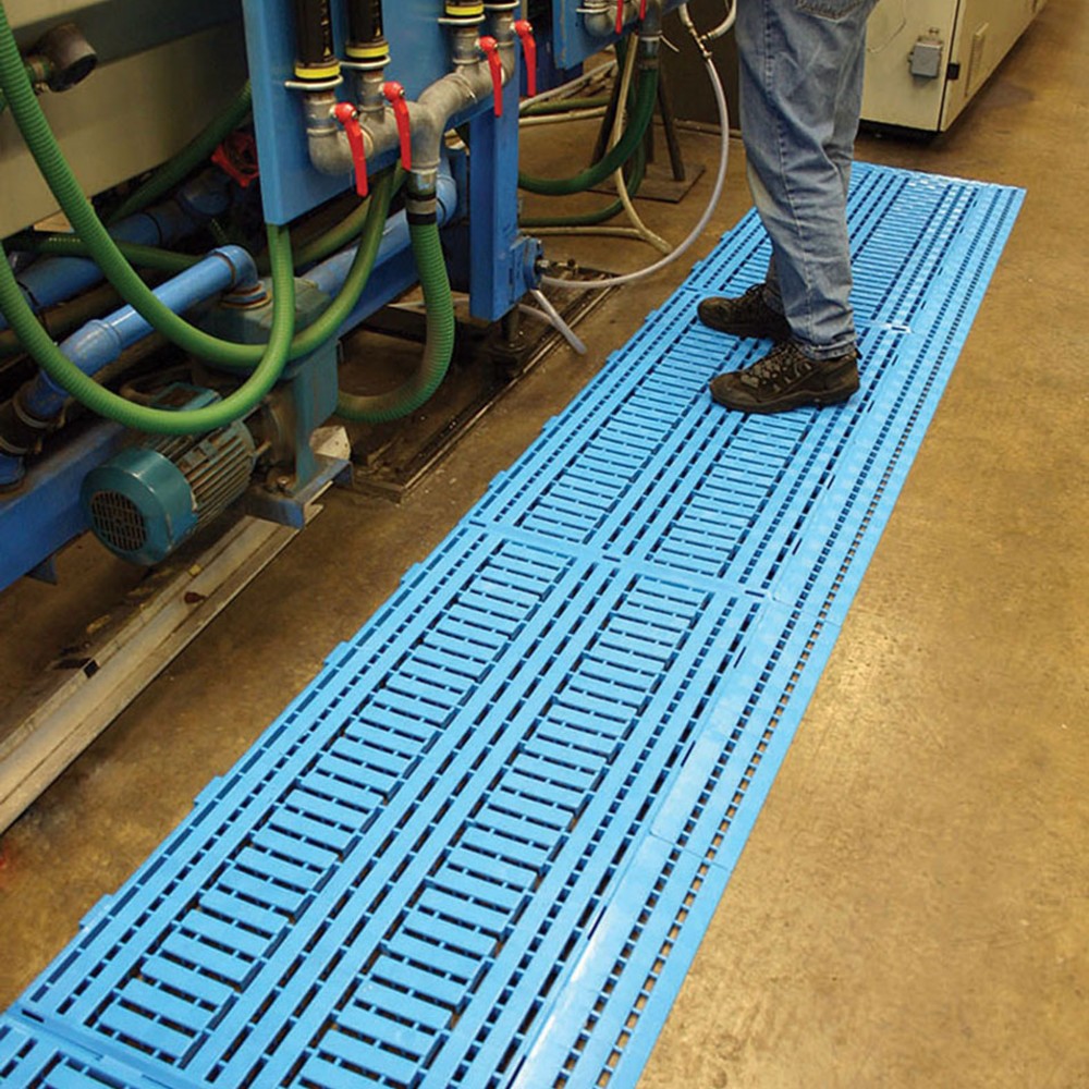 Número de imagen del producto 2: COBA Alfombra de sobremesa PE, 600 x 1200 mm de ancho x 1200 mm, azul