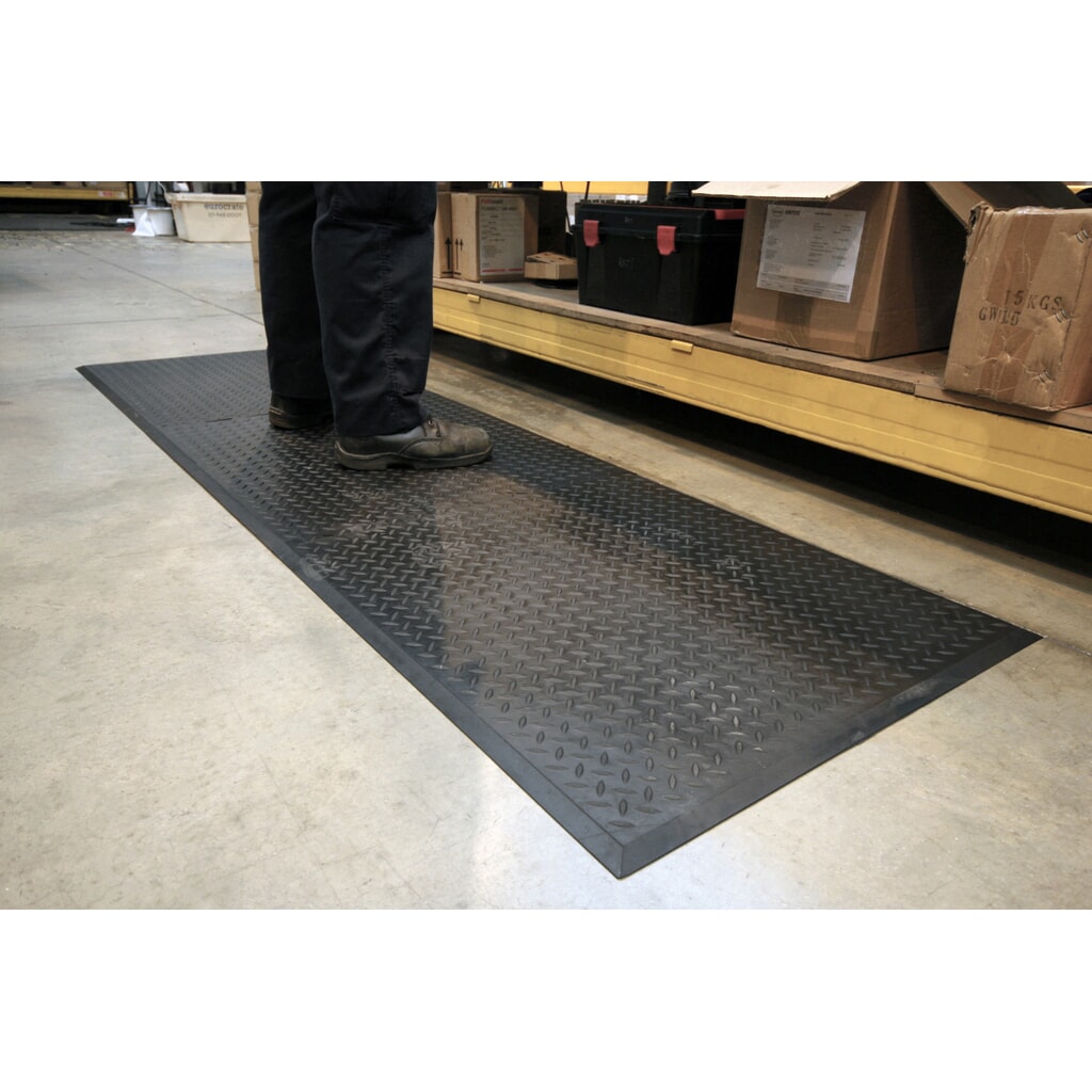 COBA Alfombrilla de trabajo Comfort-Lok, extremo, An x Fo 700 x 800 mm, negra Número de imagen del producto 4: COBA Alfombrilla de trabajo Comfort-Lok, extremo, An x Fo 700 x 800 mm, negra