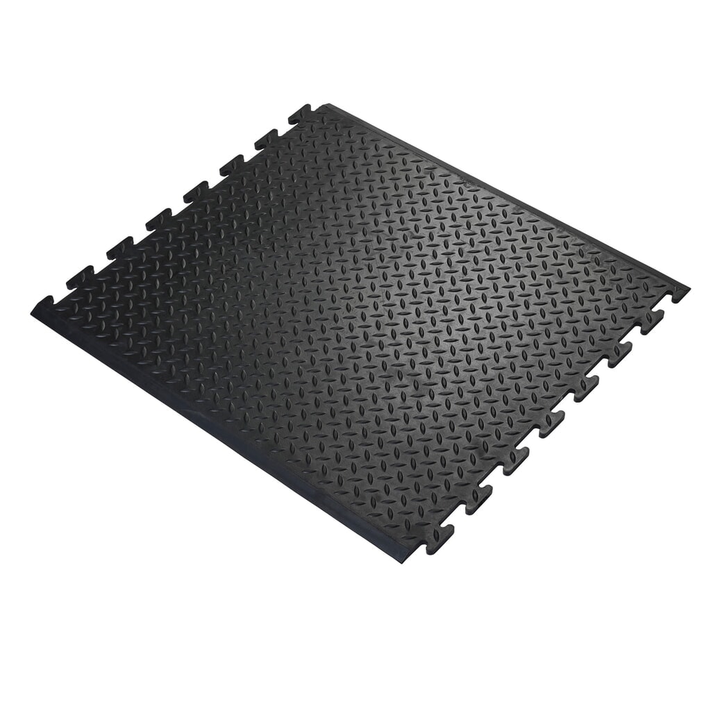 COBA Alfombrilla de trabajo Comfort-Lok, pieza central, An x Fo 700 x 800 mm, negra Imagen del producto: COBA Alfombrilla de trabajo Comfort-Lok, pieza central, An x Fo 700 x 800 mm, negra