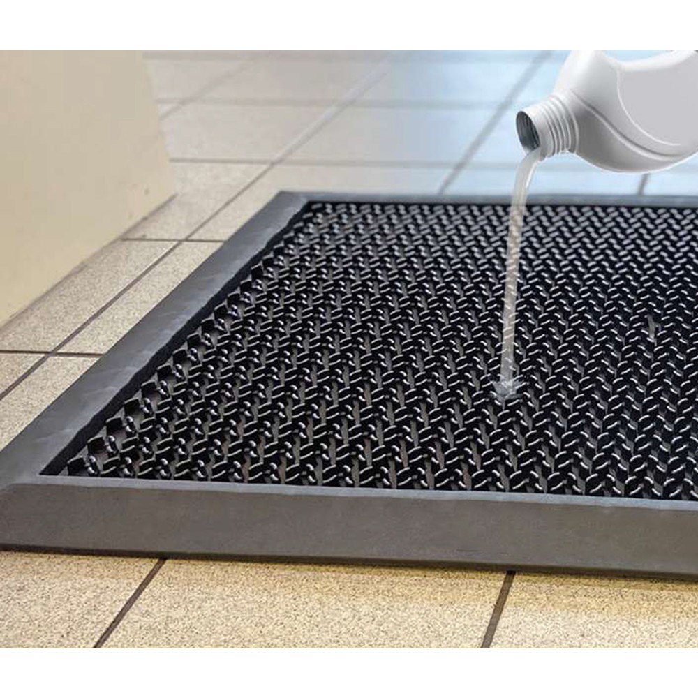 Número de imagen del producto 4: COBA Alfombrilla de desinfección HygiWell, volumen 1,75 l, An x Fo 800 x 550 mm, negra