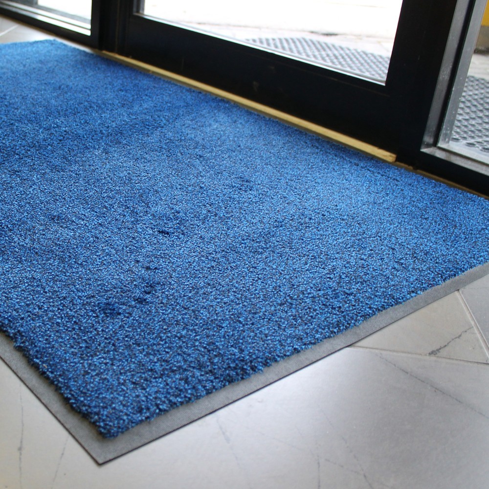 Número de imagen del producto 4: COBA Alfombrilla de nailon negro azul 600 x 850 mm de ancho