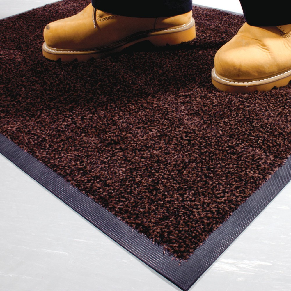 Número de imagen del producto 3: COBA Alfombrilla antipolvo Nylon An x F 600 x 850 mm Negro/Marrón