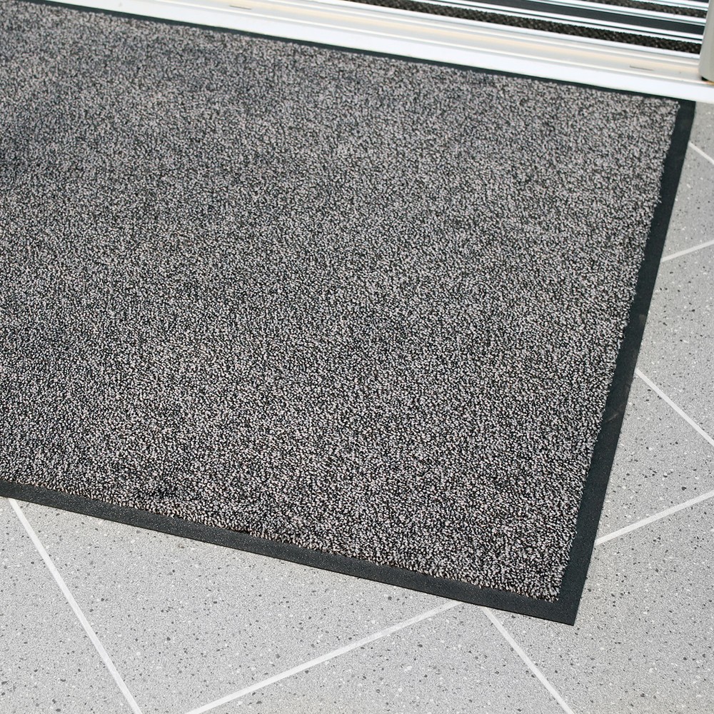 Número de imagen del producto 3: COBA Alfombrilla de nailon gris negro para atrapar suciedad 600 x 850 mm
